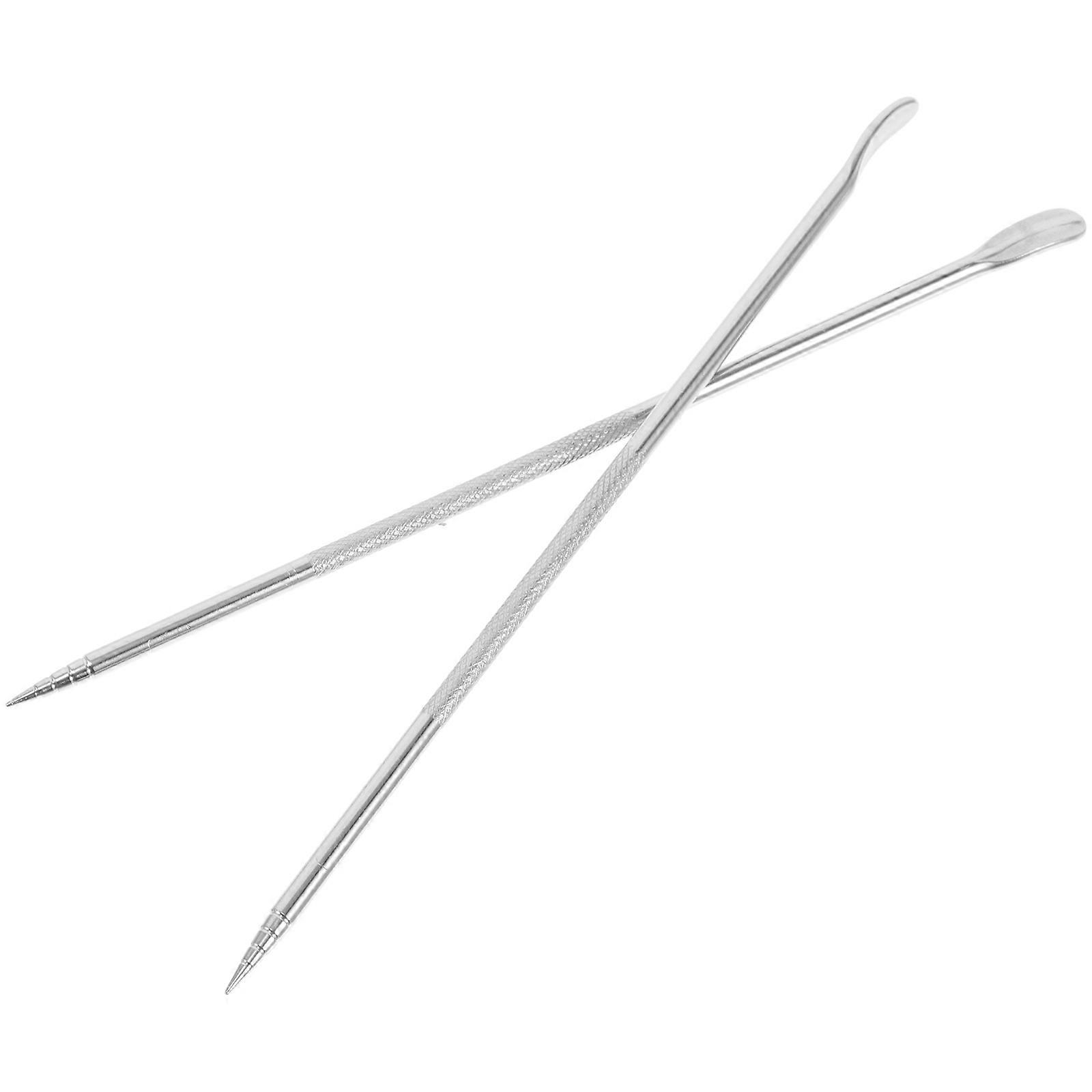 Premium Quality Stainless Steel Stir Sticks For Espresso Stirring And Latte Art With Design 2 Pcs