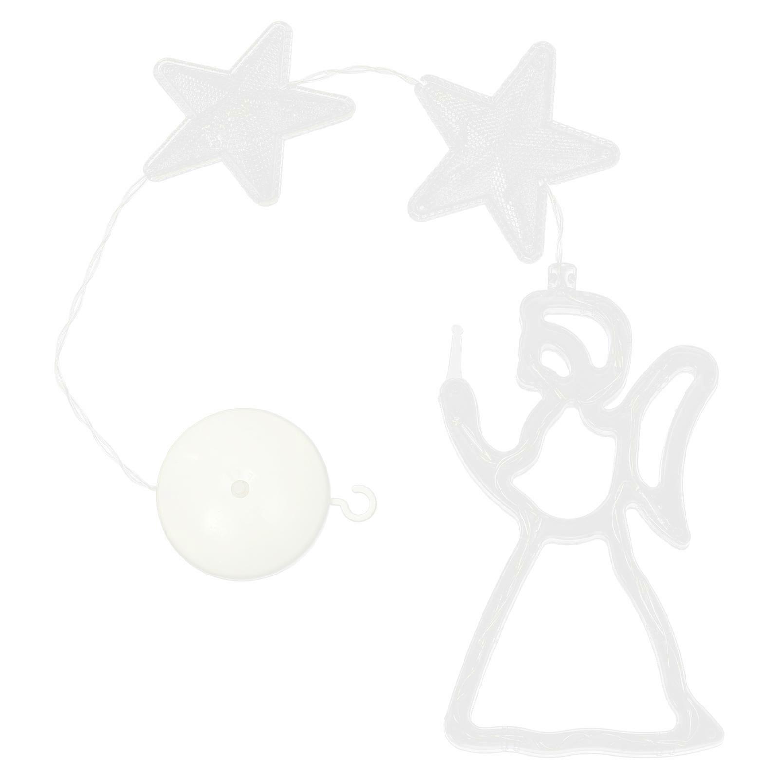 Christmas Party Lights Window Suction Cup Decorative Light 4Pcs