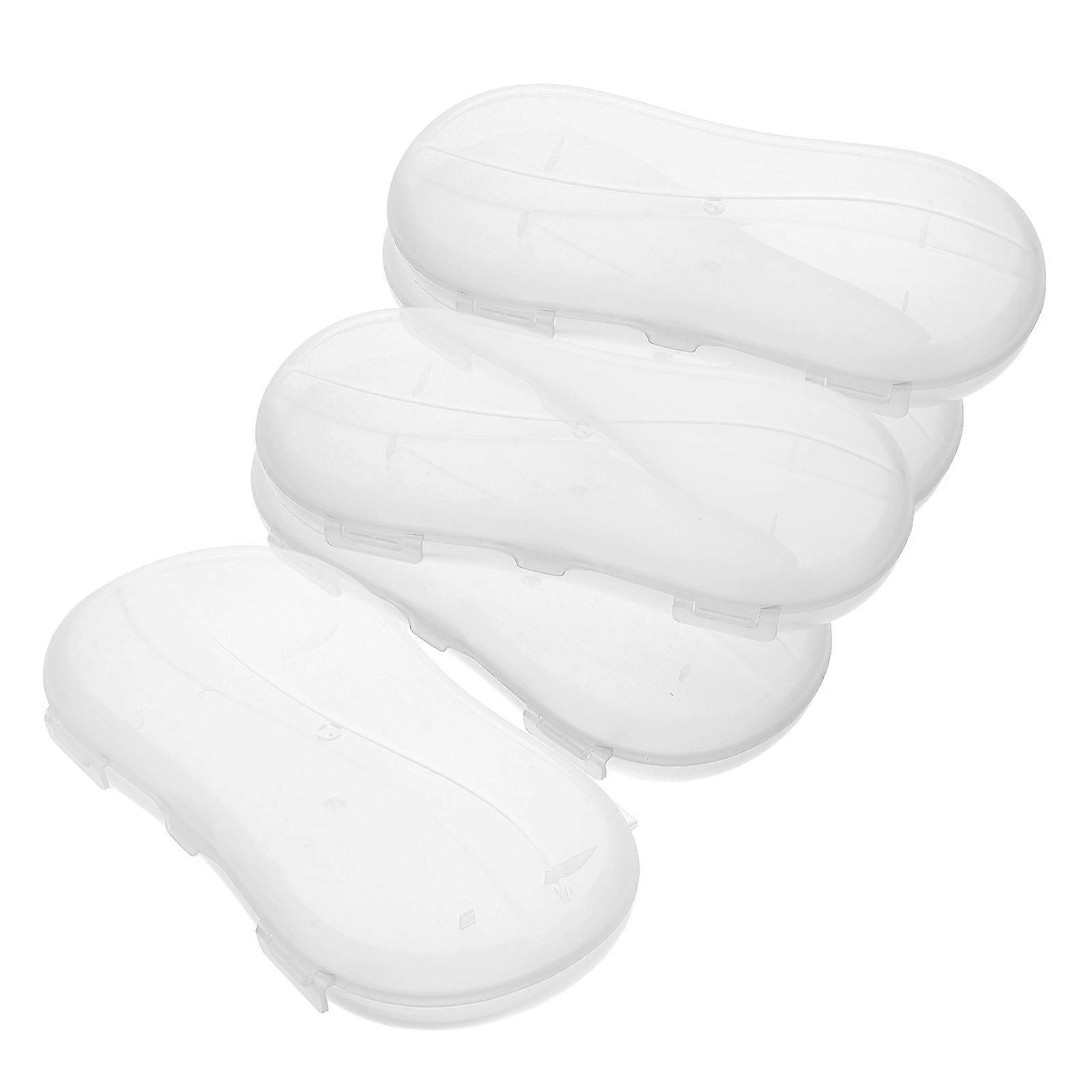 Multifunctional 25 Pcs Portable Clear Plastic Organizer Case For Toothbrushes And Pacifiers Ideal For Home And Travel