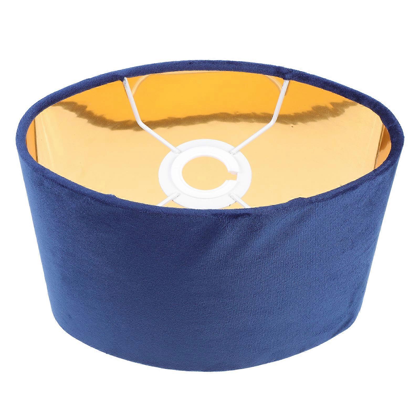 Practical Oval Lampshade Cloth Cover for Durable Use 1Pcs Blue Design