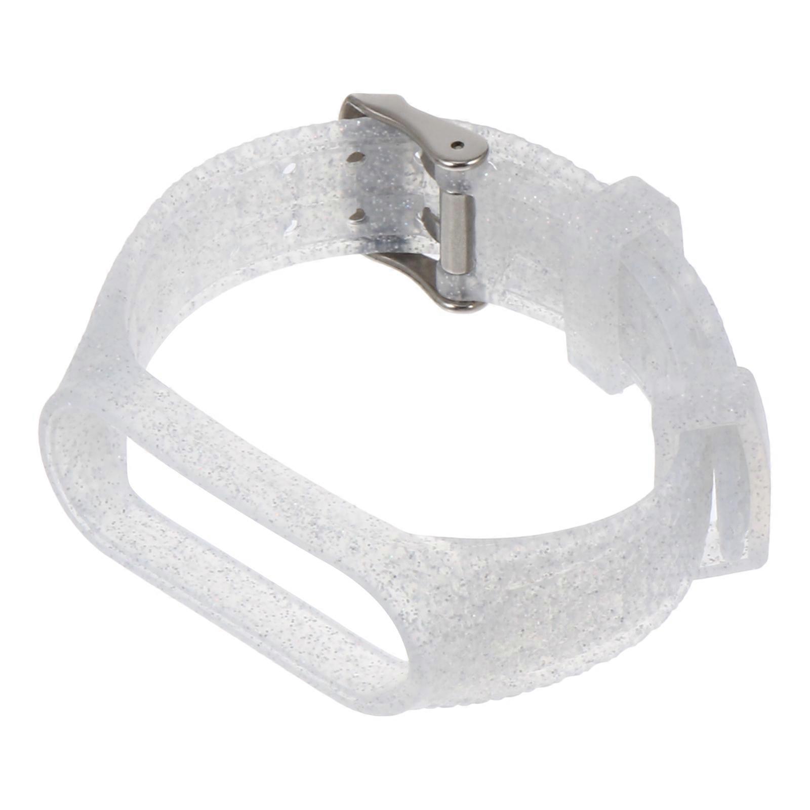 Replacement Watch Strap Silicone Bracelet for 5 2Pcs Silver