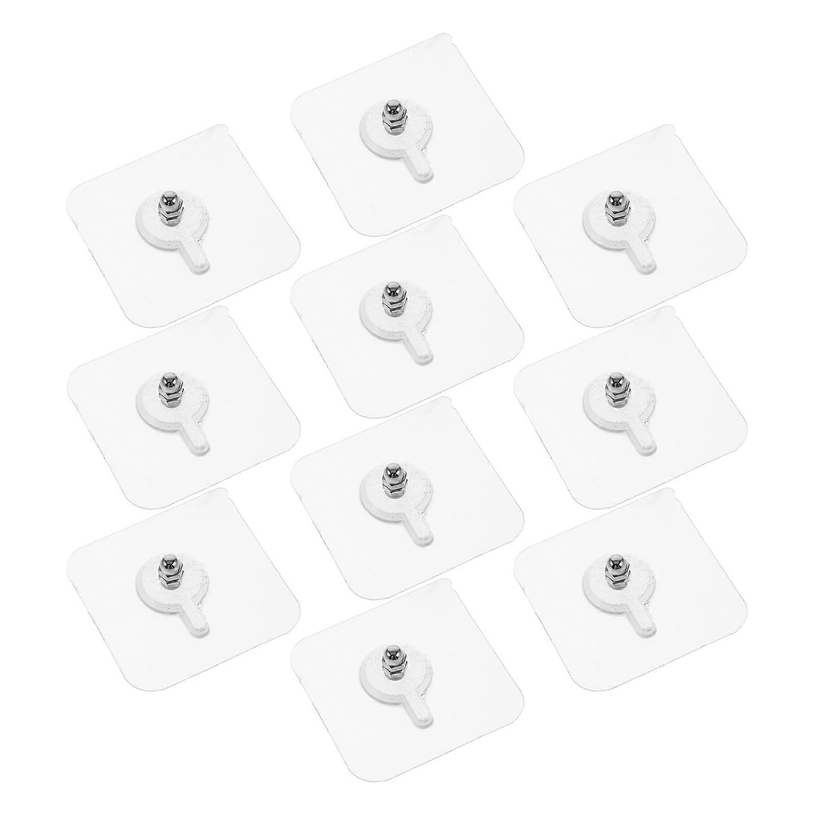 Self Adhesive Hooks Furniture Clear Hanger Pads for Wall Use 30Pcs