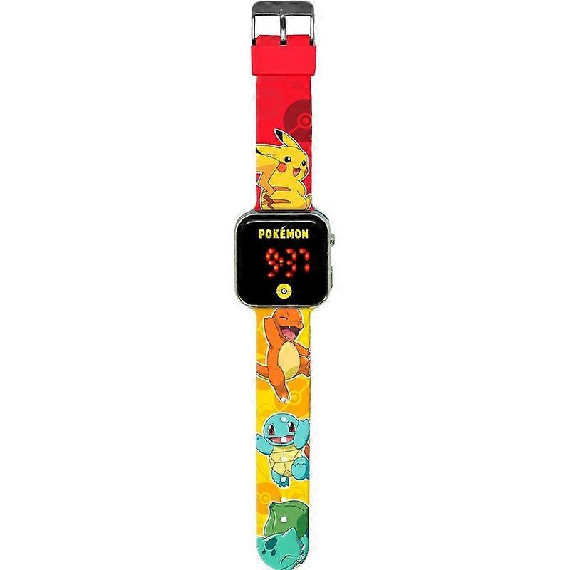 Pokemon LED watch with adjustable strap and light function