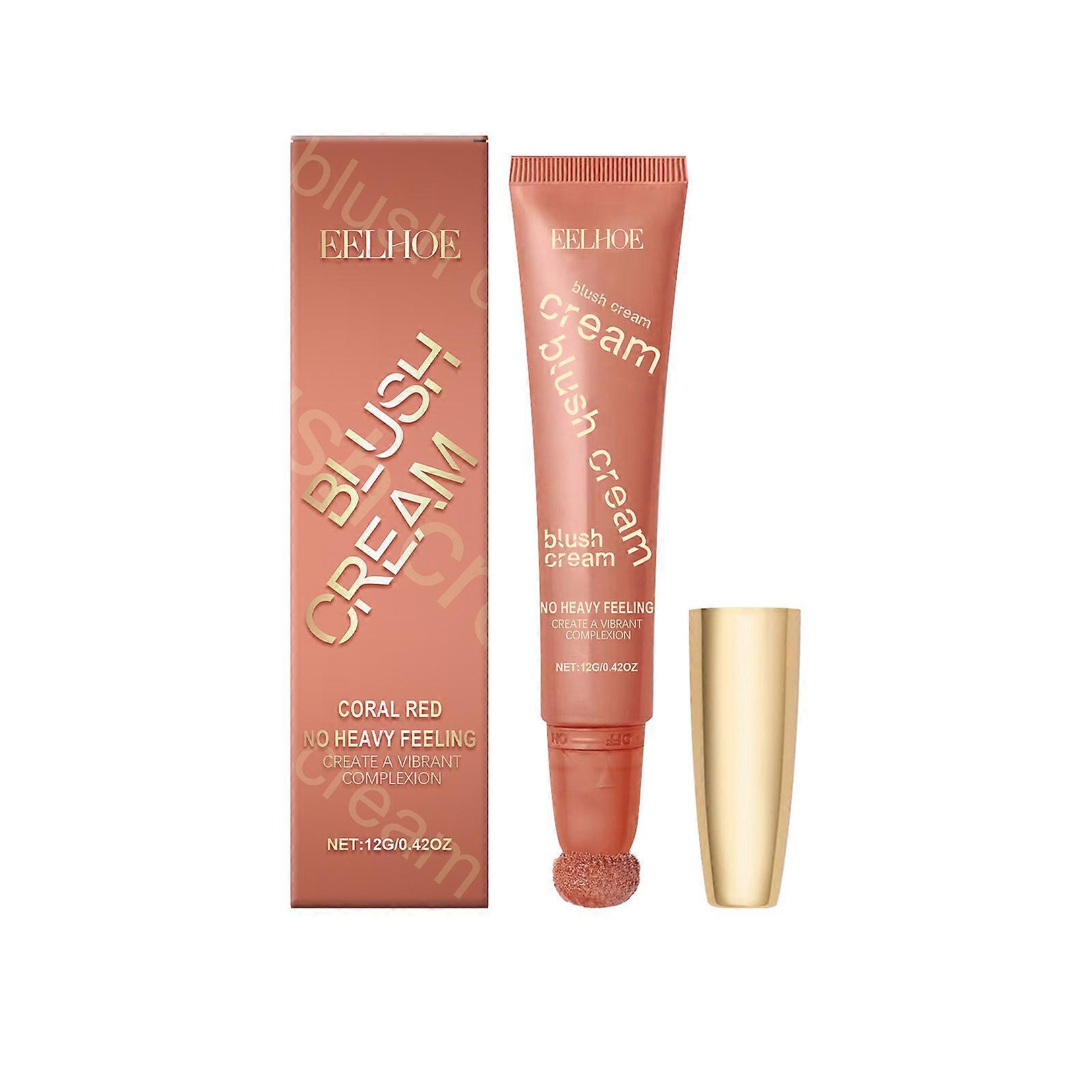 Flash blush cream series facial flash blush natural complexion does not fall off makeup to modify the face shape coral red