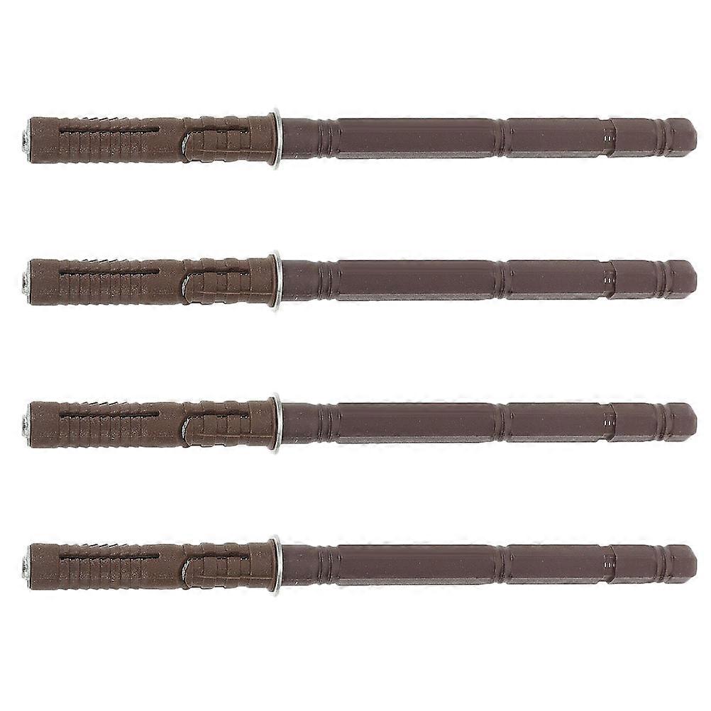 Blind Shelf Supports 4Pcs Load-bearing Capacity For DIY Enthusiasts In Bathroom And Dining Room Dark Brown