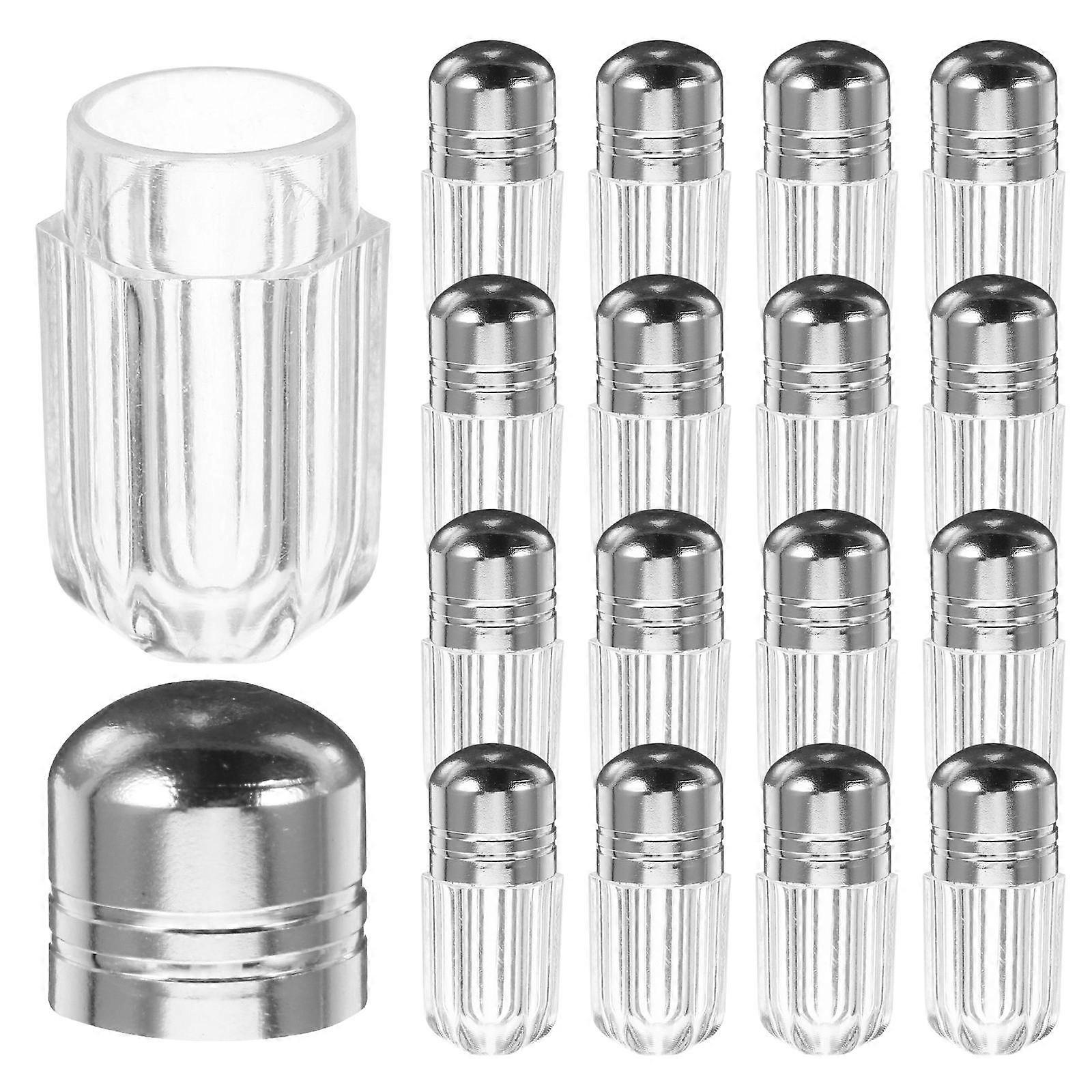 Clear Travel Bottles Tiny Portable Plastic Pill Containers For Travel And Daily Use 20Pcs