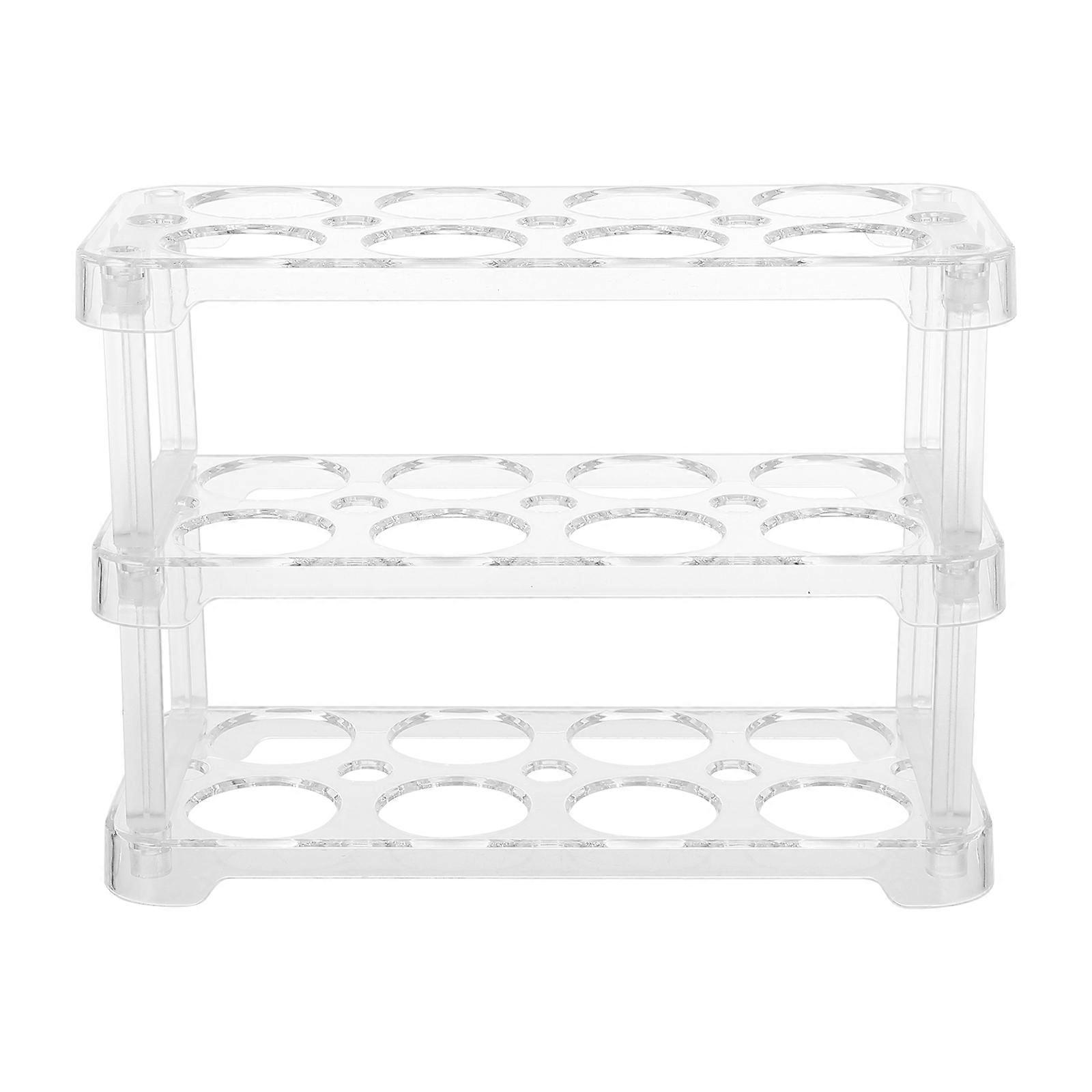 Plastic Egg Holder Refrigerator Egg Tray for Storage 2Pcs Transparent Box