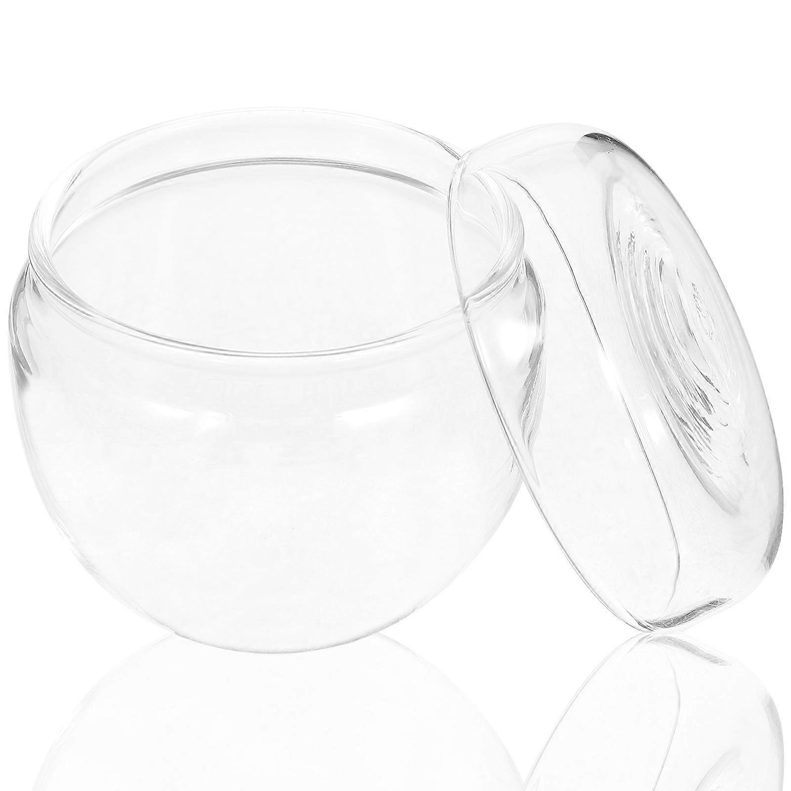 Tea Holder with Lid for Storage Use 4Pcs Portable Glass Storage Canisters