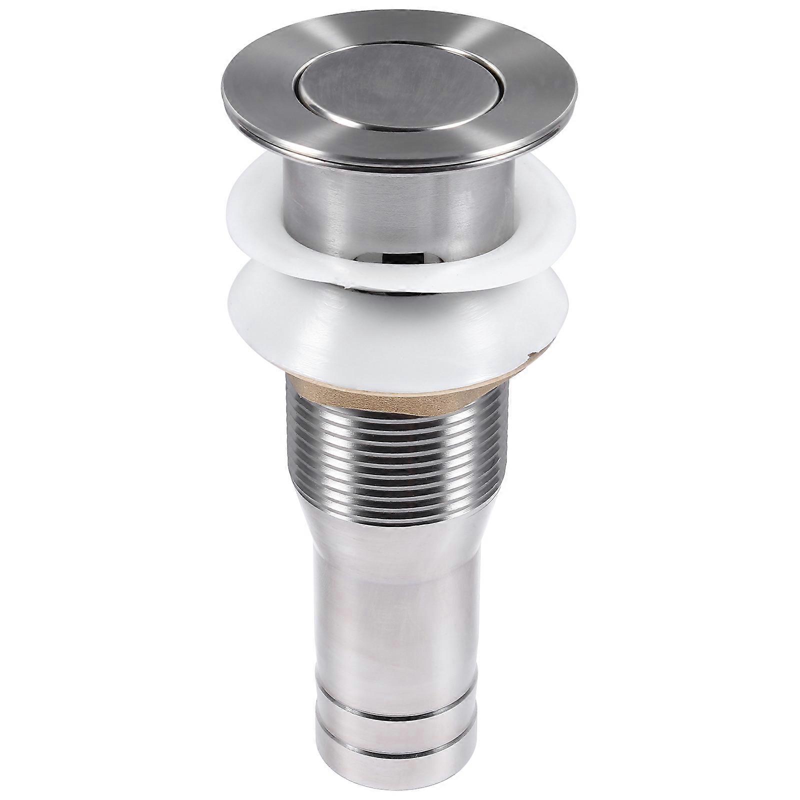 Stainless Drainer Sink Stopper for Bathroom Flips Plug 3Pcs Silver