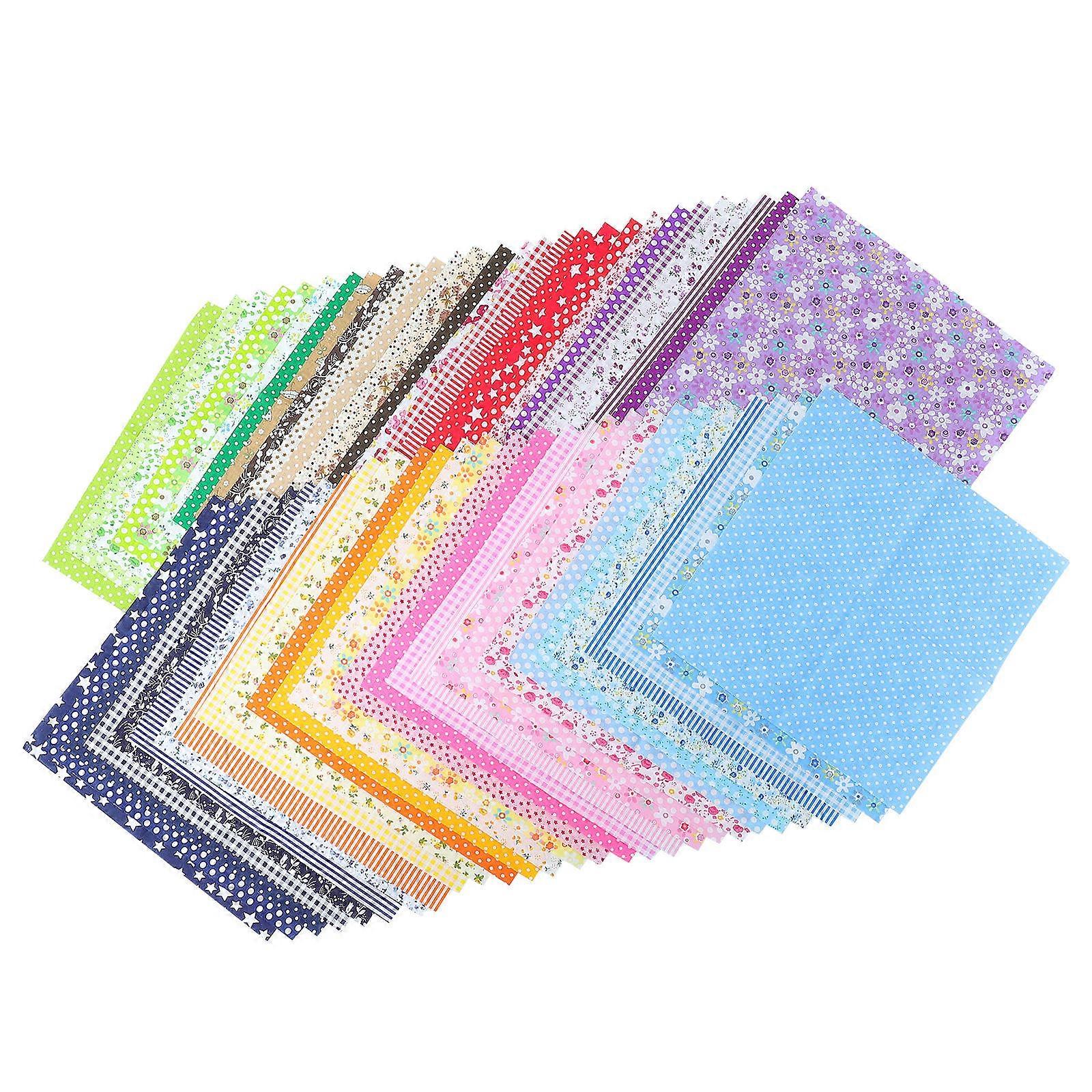 Cotton Fabrics Sheets DIY Sewing Cloth for Patchwork 112Pcs Set