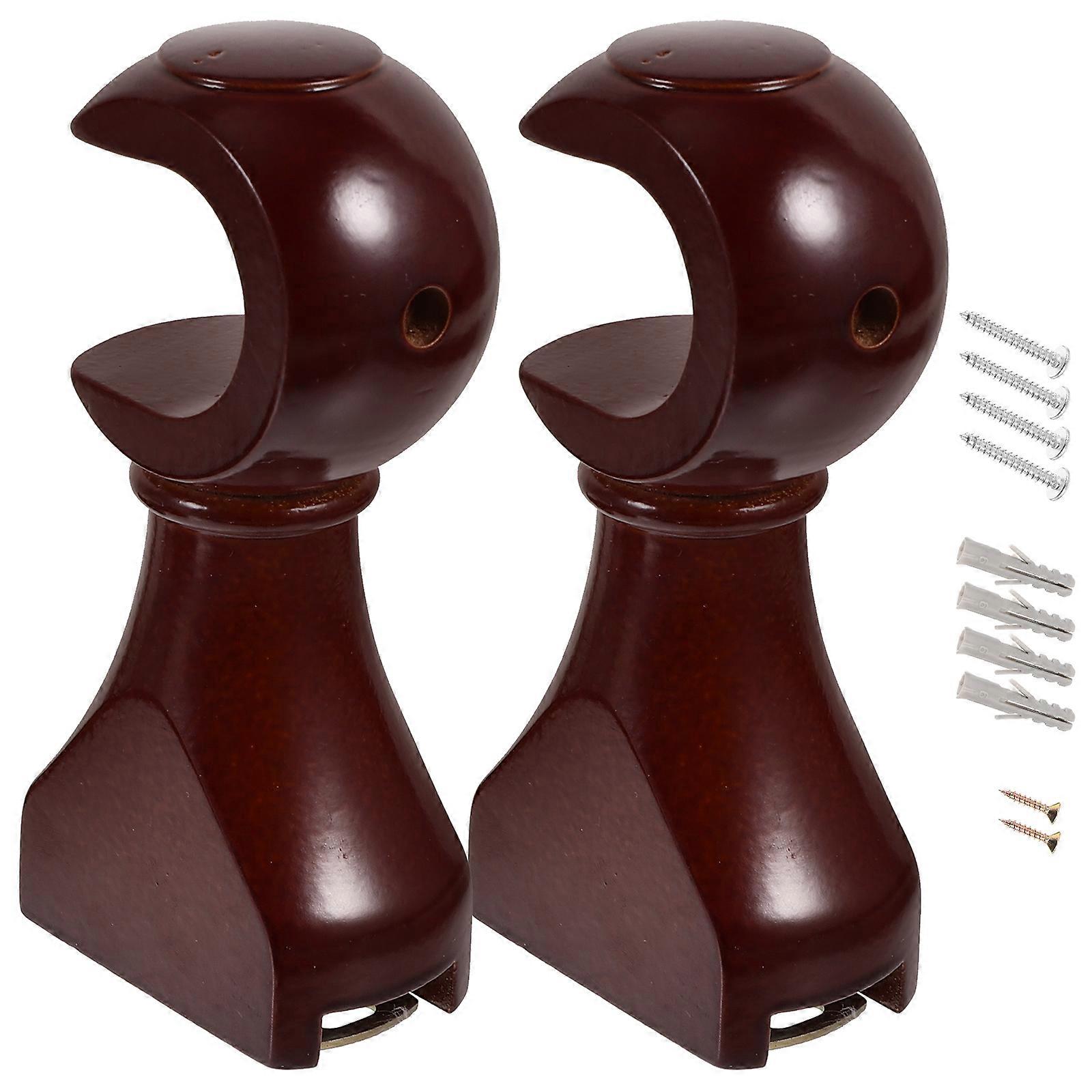 Curtain Rod Ceiling Mount Bracket Replacement Holder For Dining Room Simple Style 2Pcs