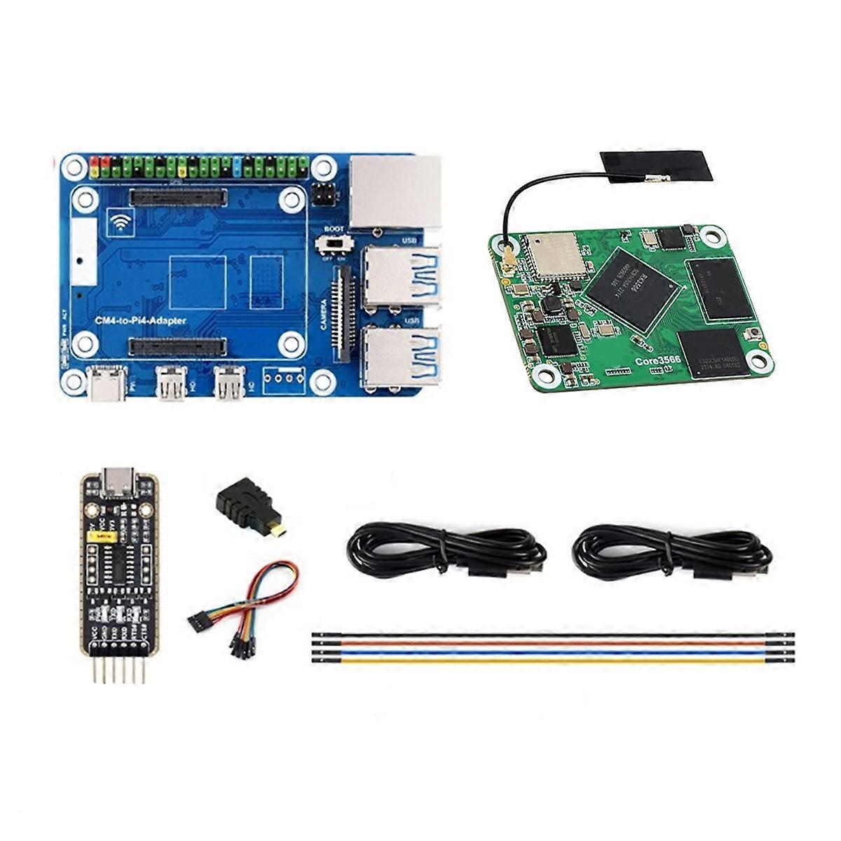 Core3566-Modul-Kit mit Rockchip RK3566 Quad-Core-Prozessor EU-STECKER