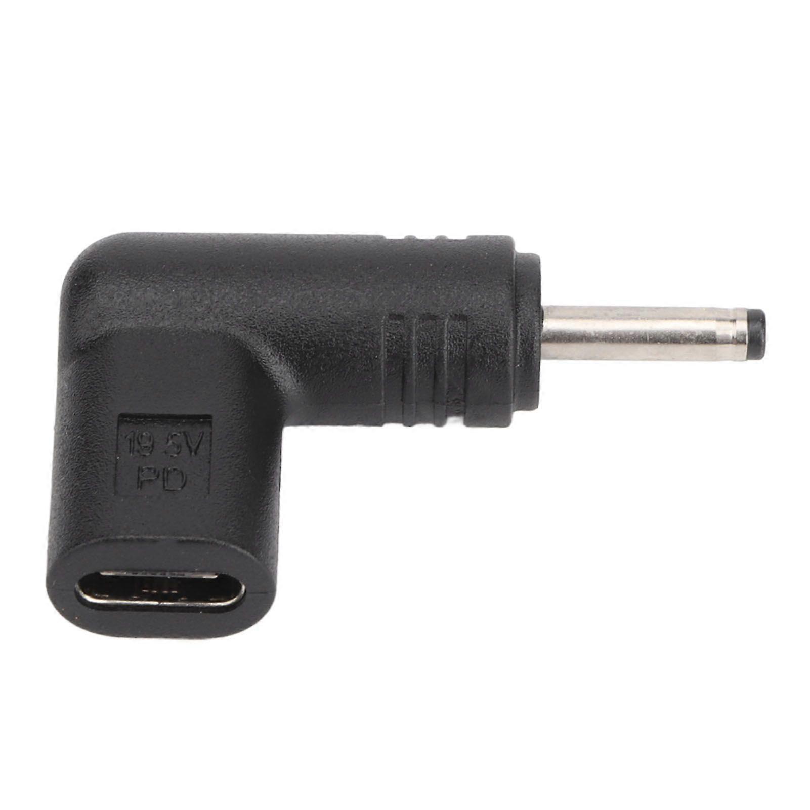 100W PD USB 3.1 Type C Female USB C to DC 18.520V 3.0x1.1mm Adapter PD Emulator Trigger 90 Degree Angled