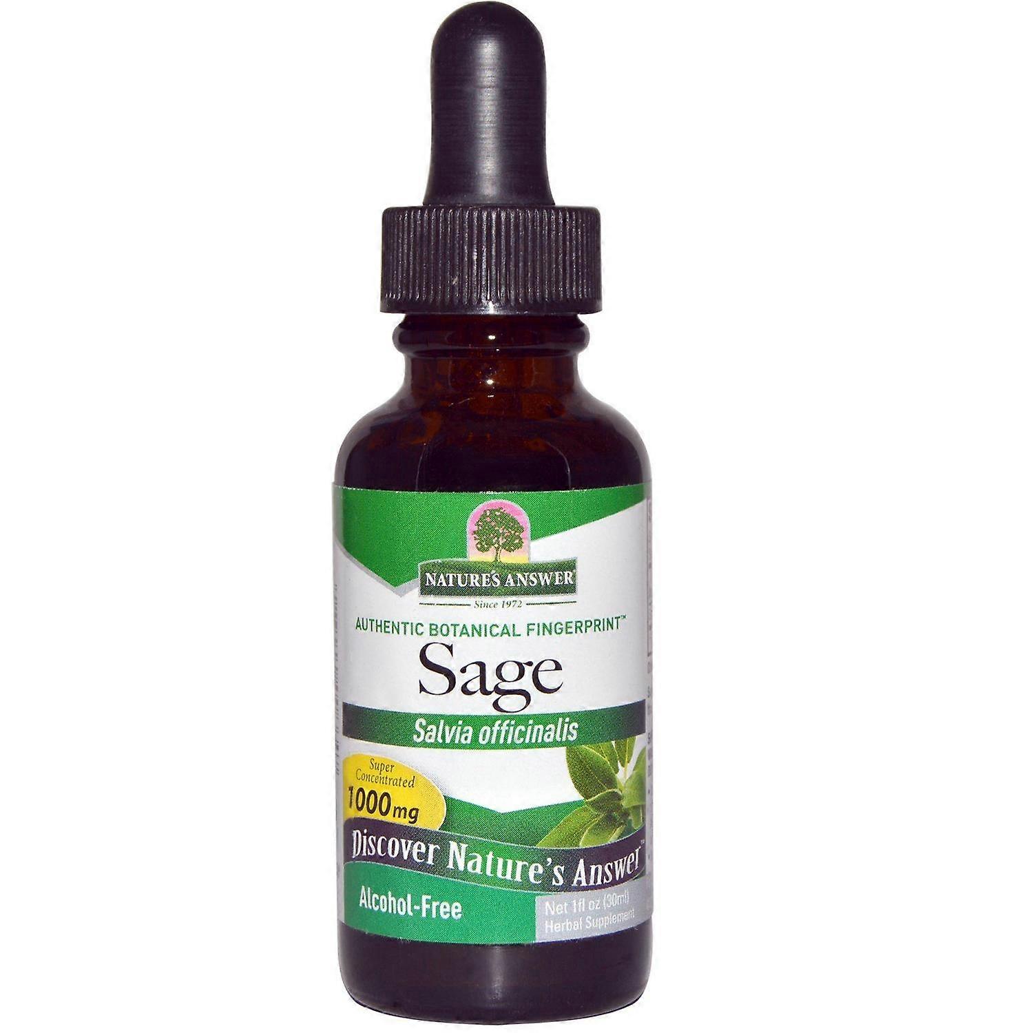 Nature's Answer, Sage, Alcohol-Free, 1 fl oz (30 ml)