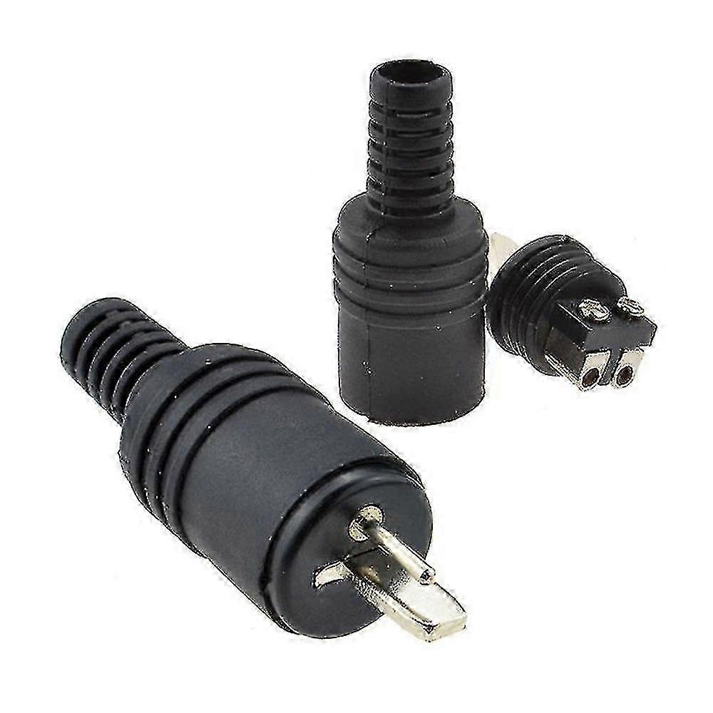 HJyang 2 Pin Din Plug Speaker And Hifi Connector Screw Terminals [2 Pack] WBN 25-26
