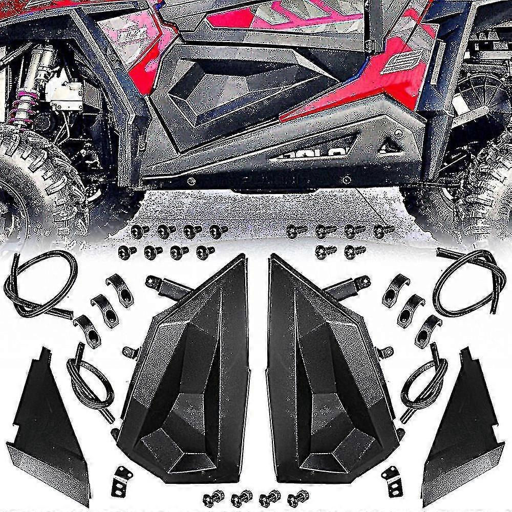 Nedre sorte dørpanelindsatser passer til Polaris 2014-2019 Rzr S 1000 900 Rzr Xp S Turbo 1000 Rzr Xp 1