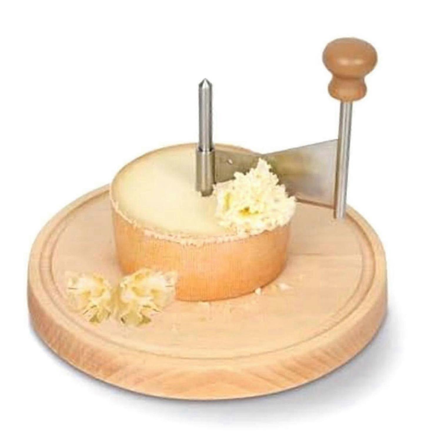 Bigoudi et rasoir à fromage en acier inoxydable - parfait pour le fromage et le chocolat De Moine, Multifunct