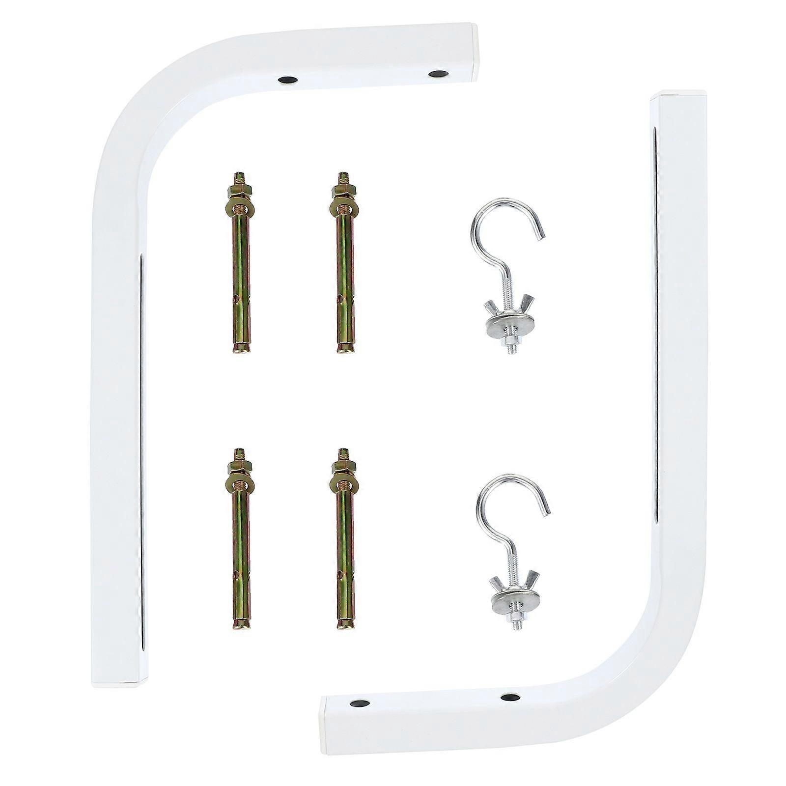 2pcs Universal Projector Screen L-Bracket Wall Hanging Mount with Hook