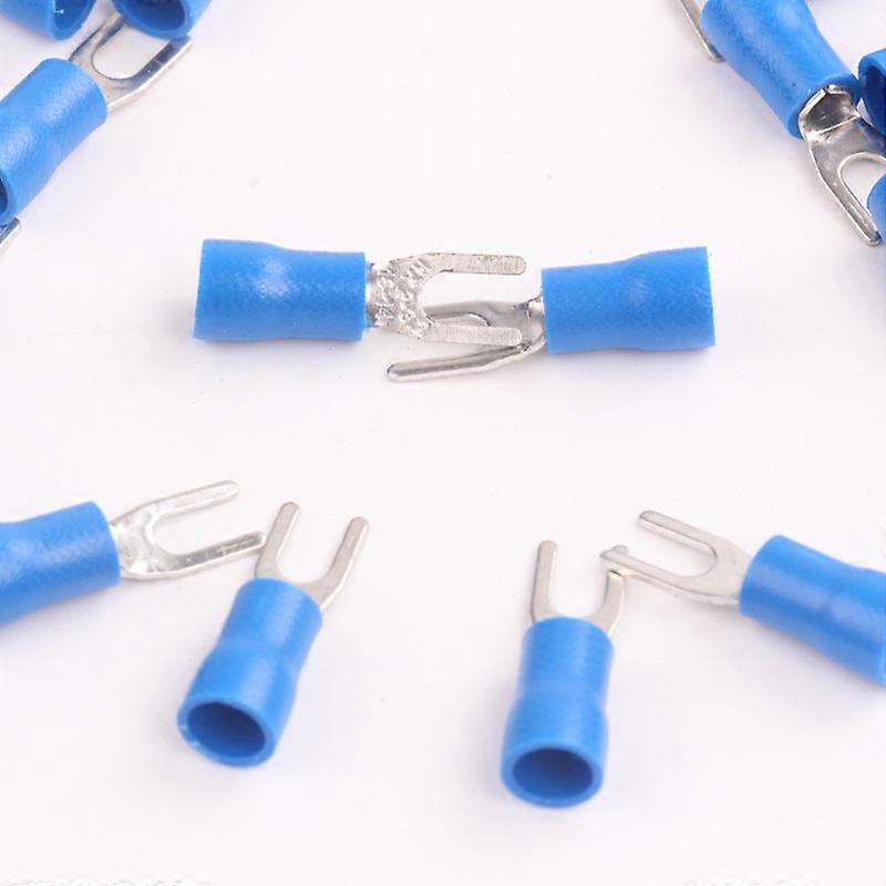 10/190pcs SV Type Wire Spring Terminal SV1.25 SV2 Fork U Y Insulate Ferrules Block Spade Cold Press Cable End Crimp Connector