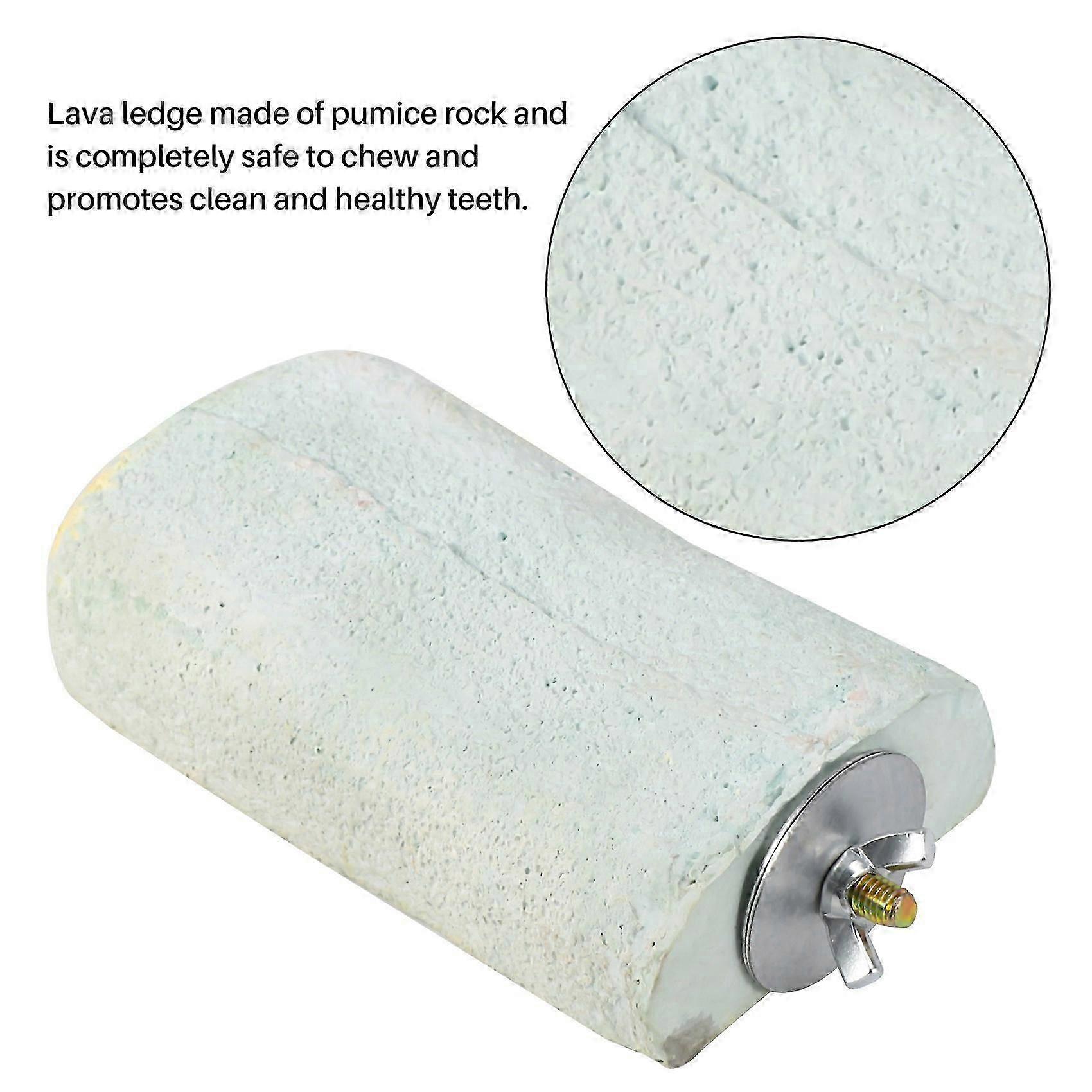 Lava Ledge Birds Rats Chinchillas Teeth Grinding Lava Block for Rabbits Hamsters and Parrots