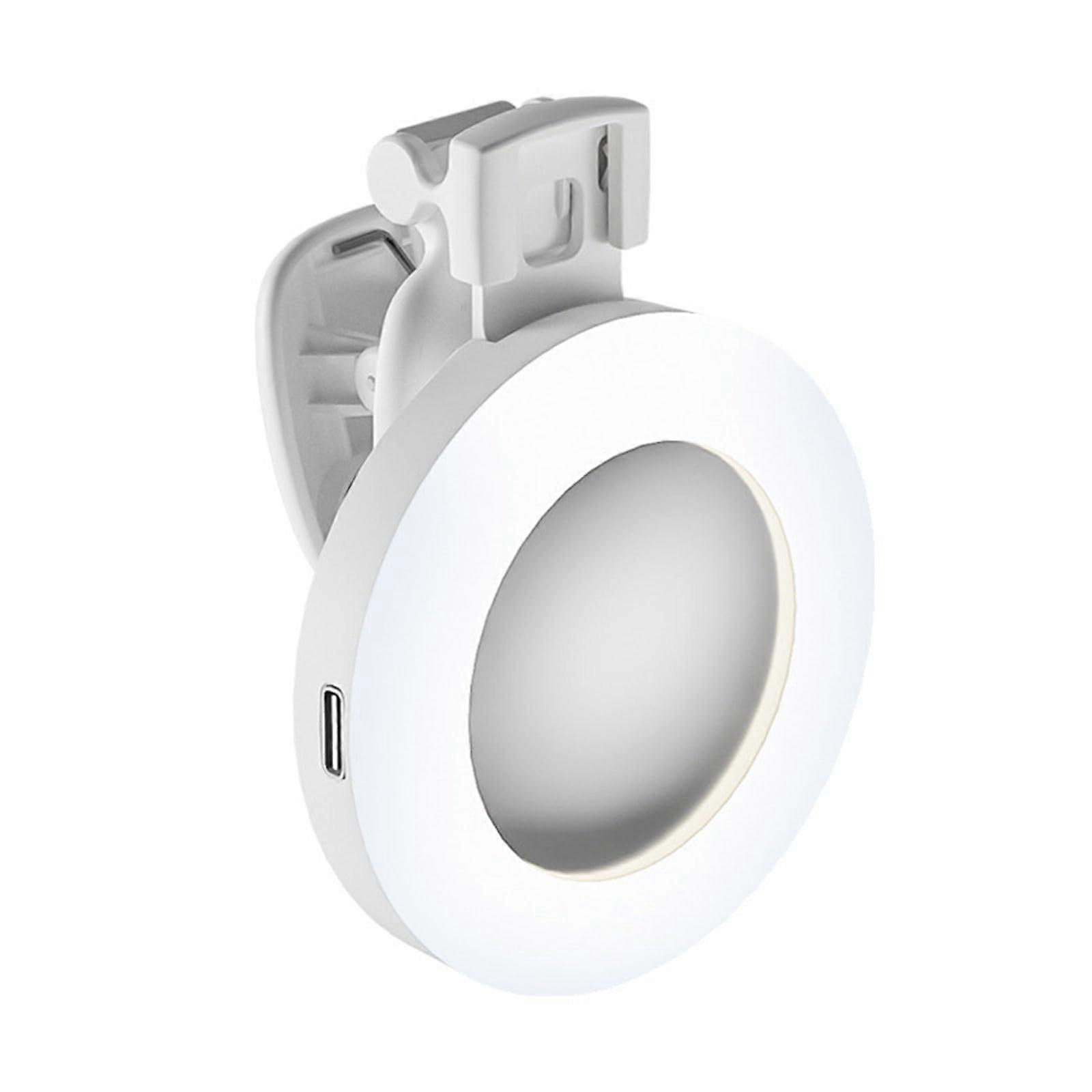 Video Conference Lighting Rings ClipOn Light For Laptop Or Monitor With 3 Color Temperatures And 9 Brightness Levels
