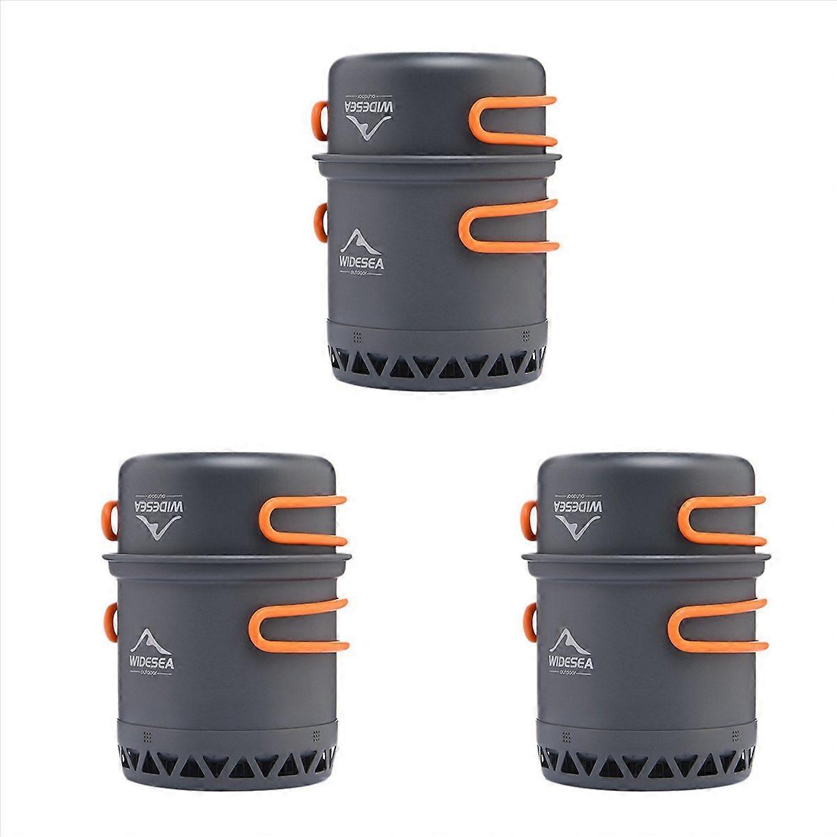  Outdoor Cooking Set Tableware Rapid Heating Camping Pot