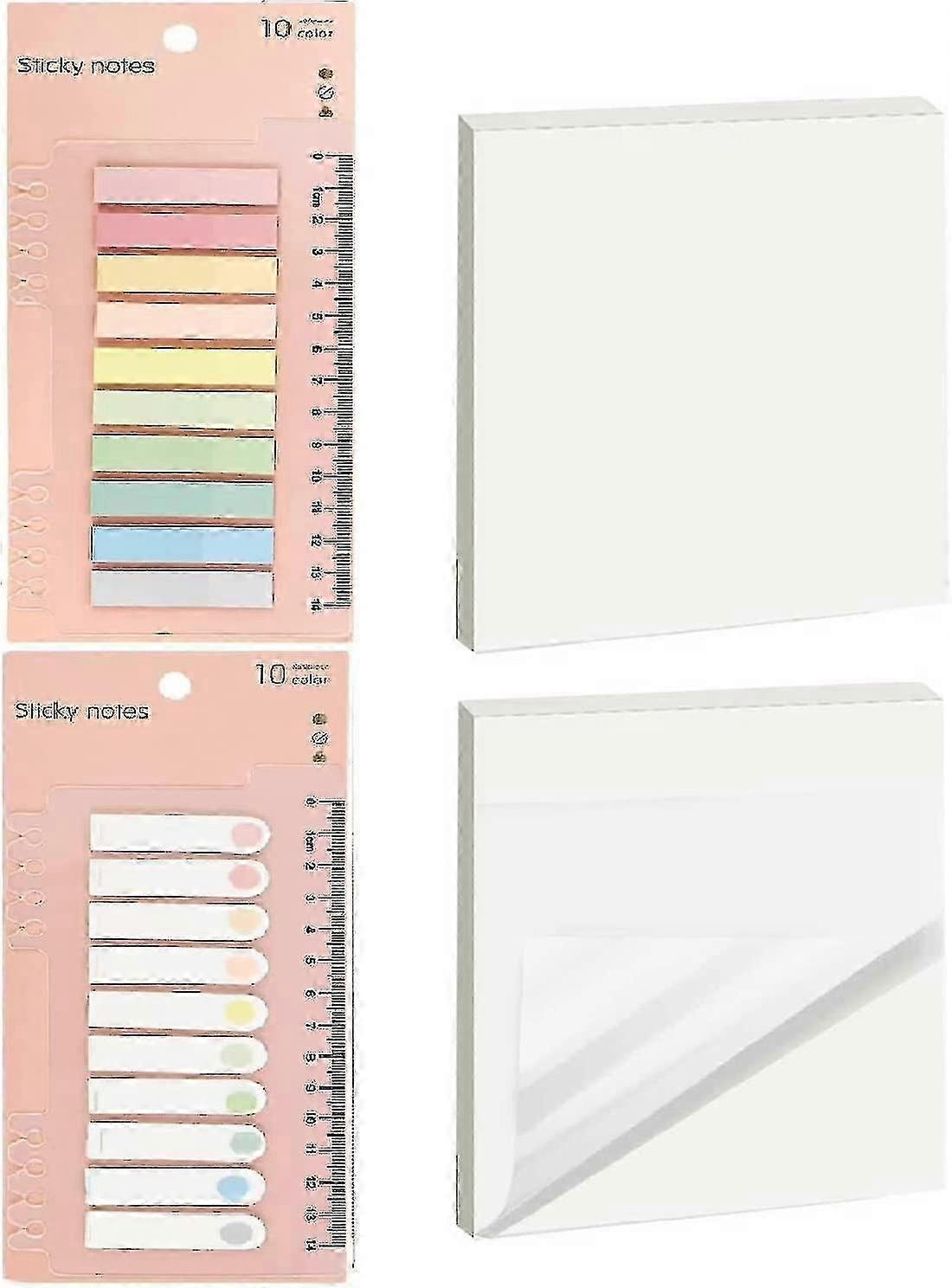 読み取り用のメモと再配置可能なファイルの透明な付箋タブセルフスティックノート