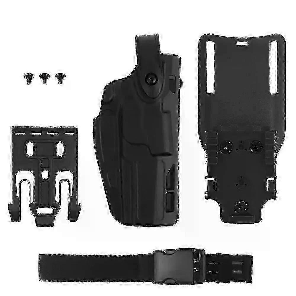 Tactical Holster SIG P320 M17/M18 Pistol Holster MK-17 Airsoft Case Double Safety Lock with Belt Drop Leg PlatoFit For m QLS System