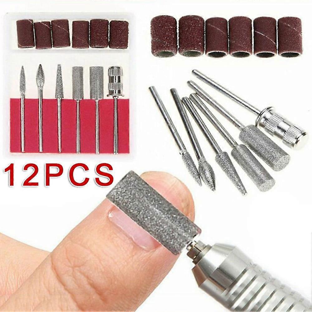 Electric Nail Drill Bits File Tool Kit Manicure Machine Grind Head Tool