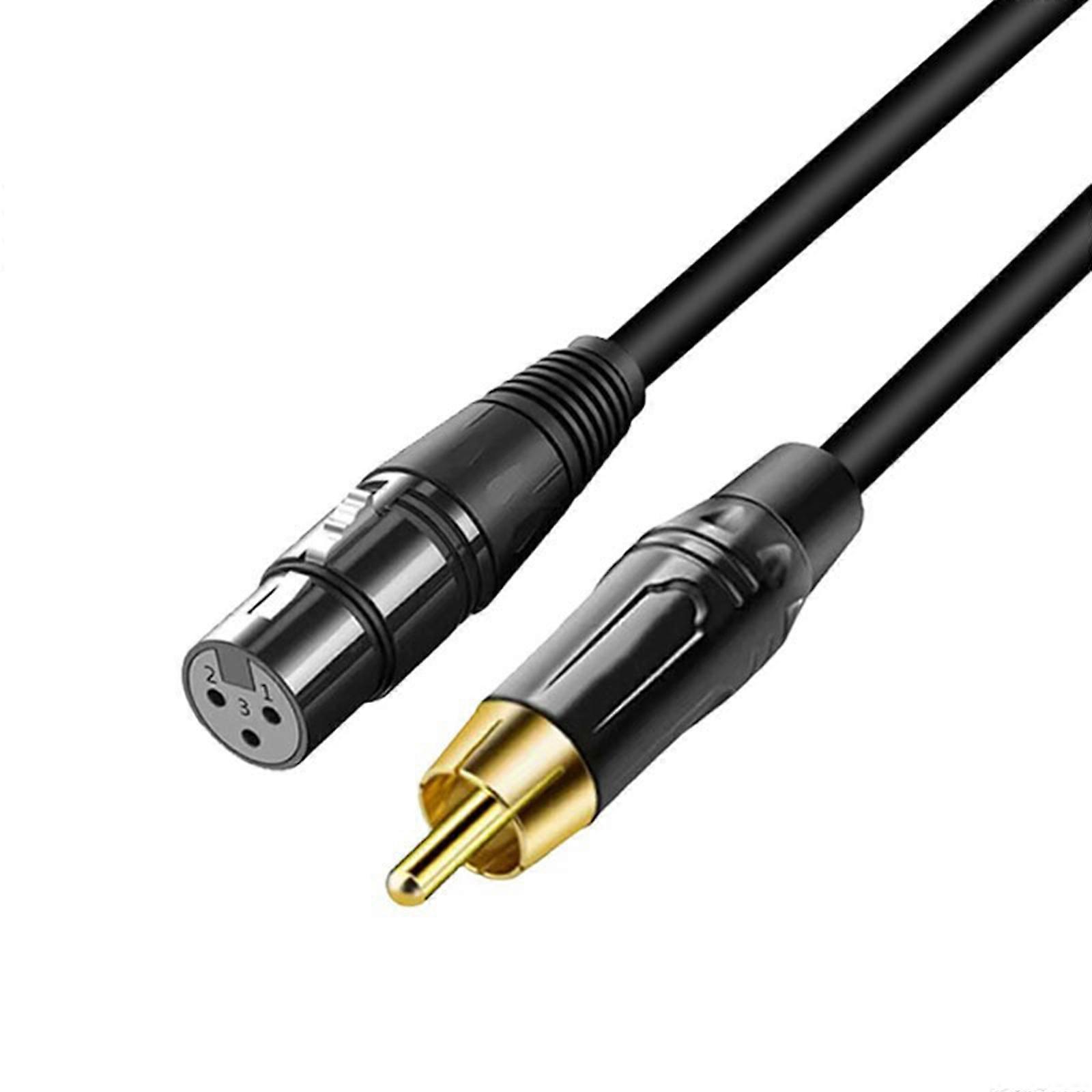Studio RCAs To XLRs Adapter Cable For Guitars Mixers And Audios Systems Seamlessly Integration for Live Performances Multicolor