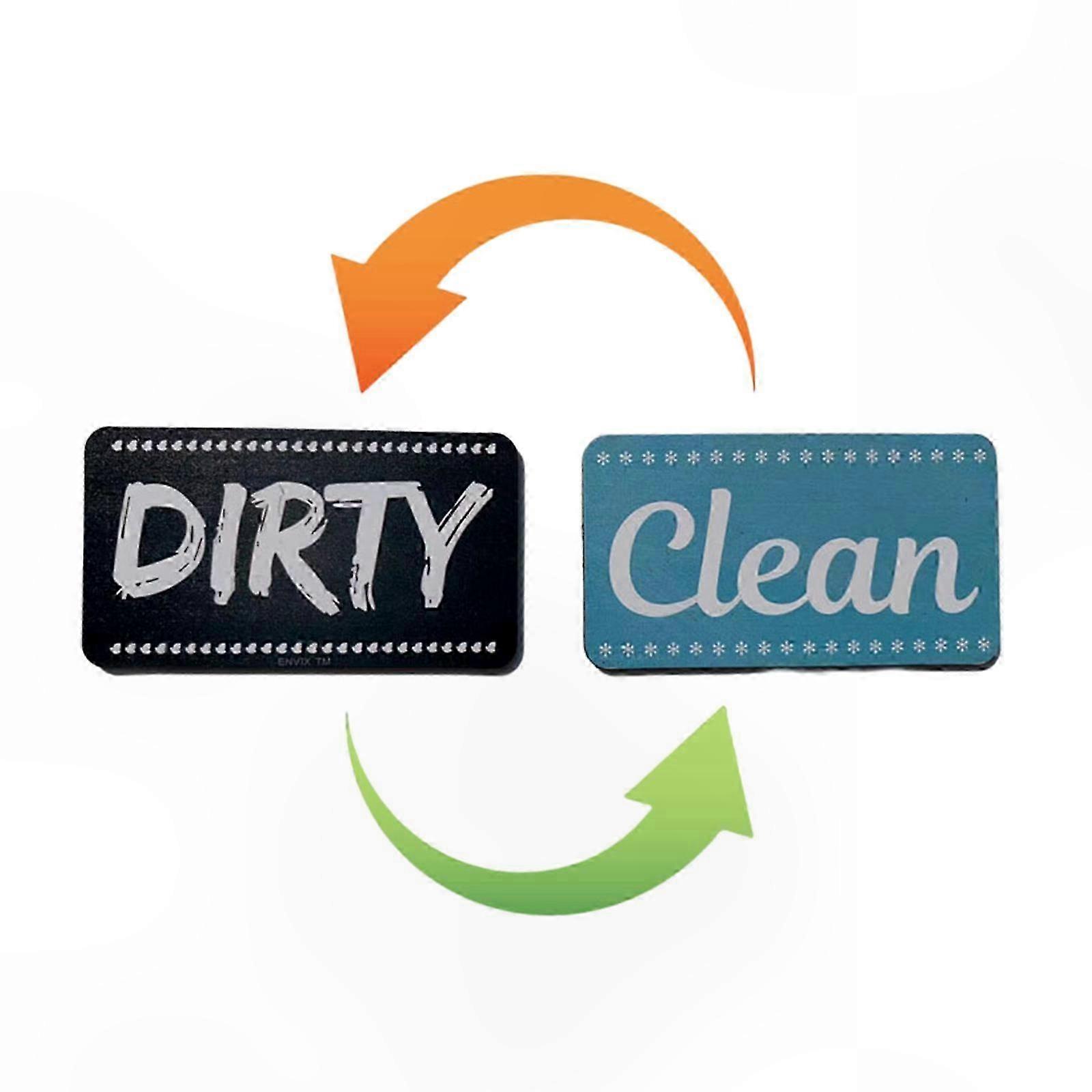 Double Sided Dishwasher Clean Dirty Magnet Sign Indicator
