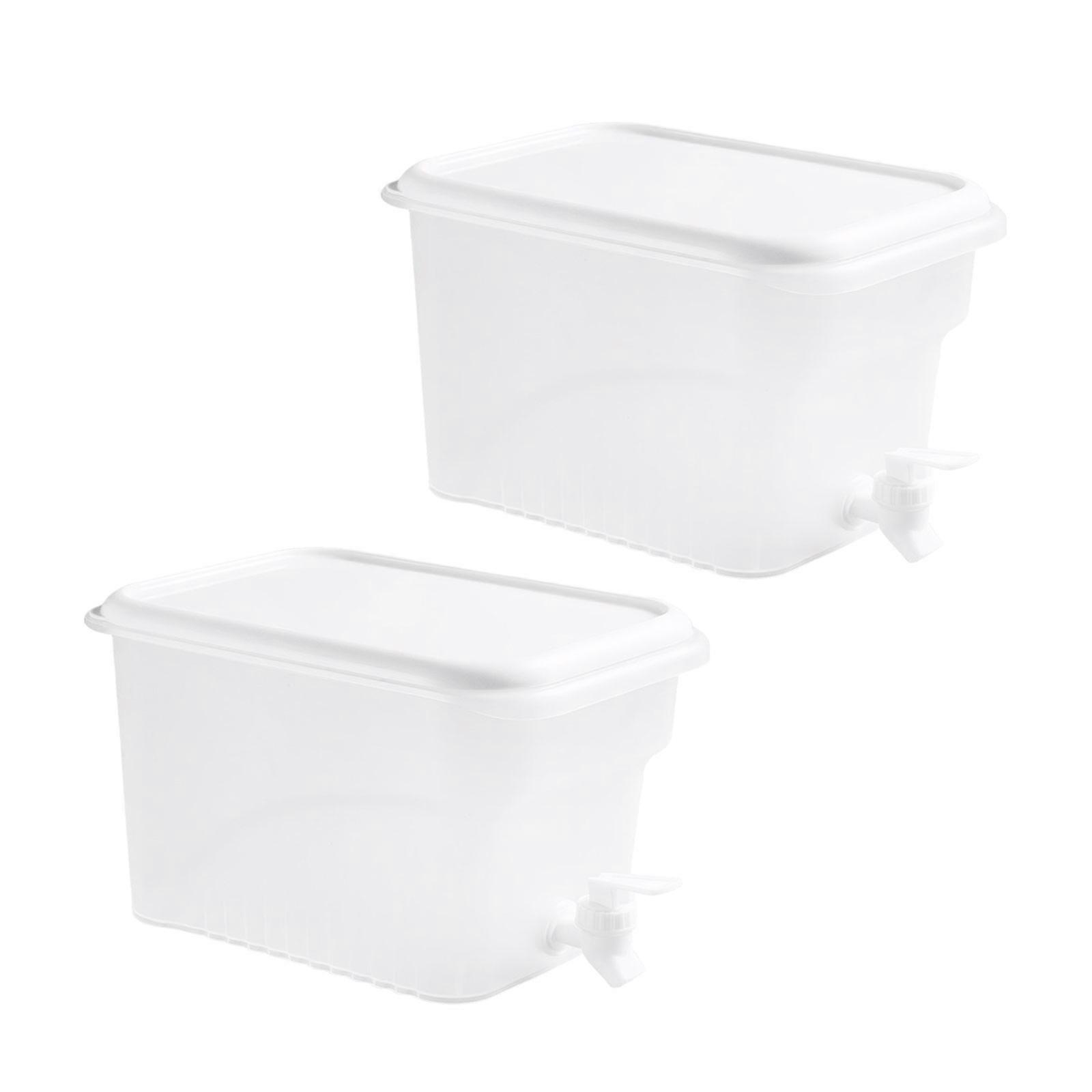 Beverage Dispenser with Tap Leak Proof Plastic Cold Drink Container with Spigot Large Capacity Pitcher for Refrigerator Multicolor