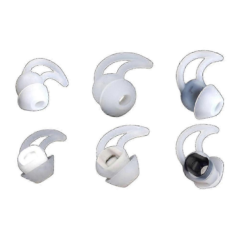 3-Pair Silicone Earbud Tips for Bose QC20/SoundSport, Secure Fit & Comfort HwyS
