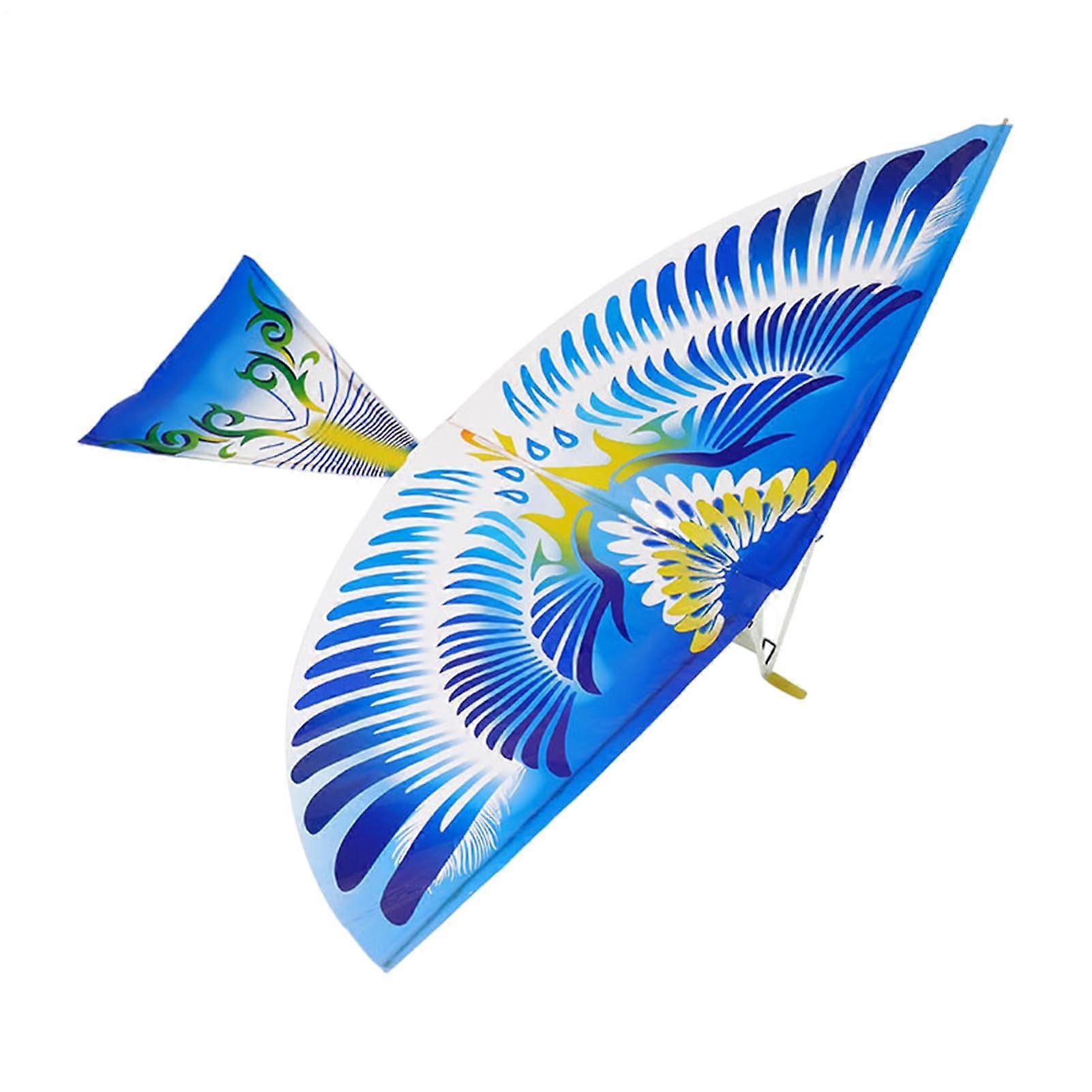 Rubber Band Powered Bird Outdoor Flying Toy Handmade Educational Bird Model Elastic Powered Airplane Toy Playground