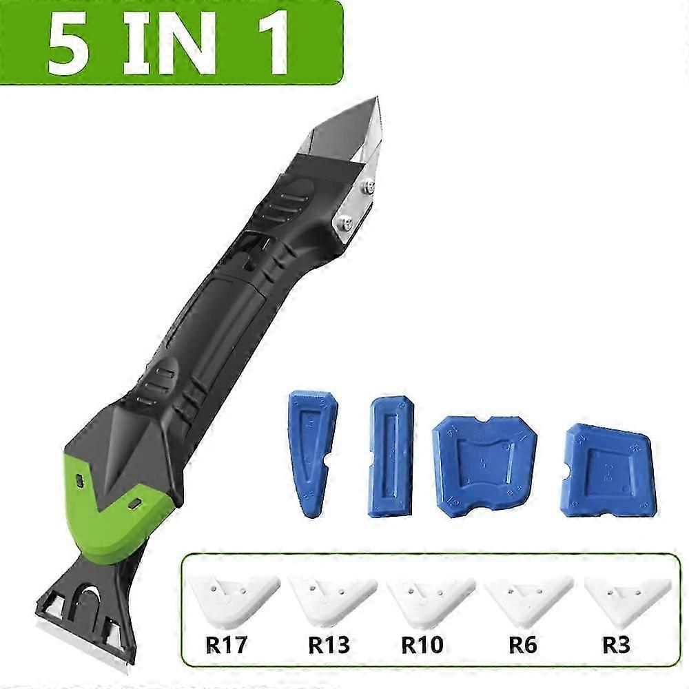 Silicone Scraper Sealant Smooth Remover Tool Set 7 In 1 Floor Caulk Finisher Grout Kit Glass Glue Angle Scraper Set Accessoriess SMTX Edition 1105