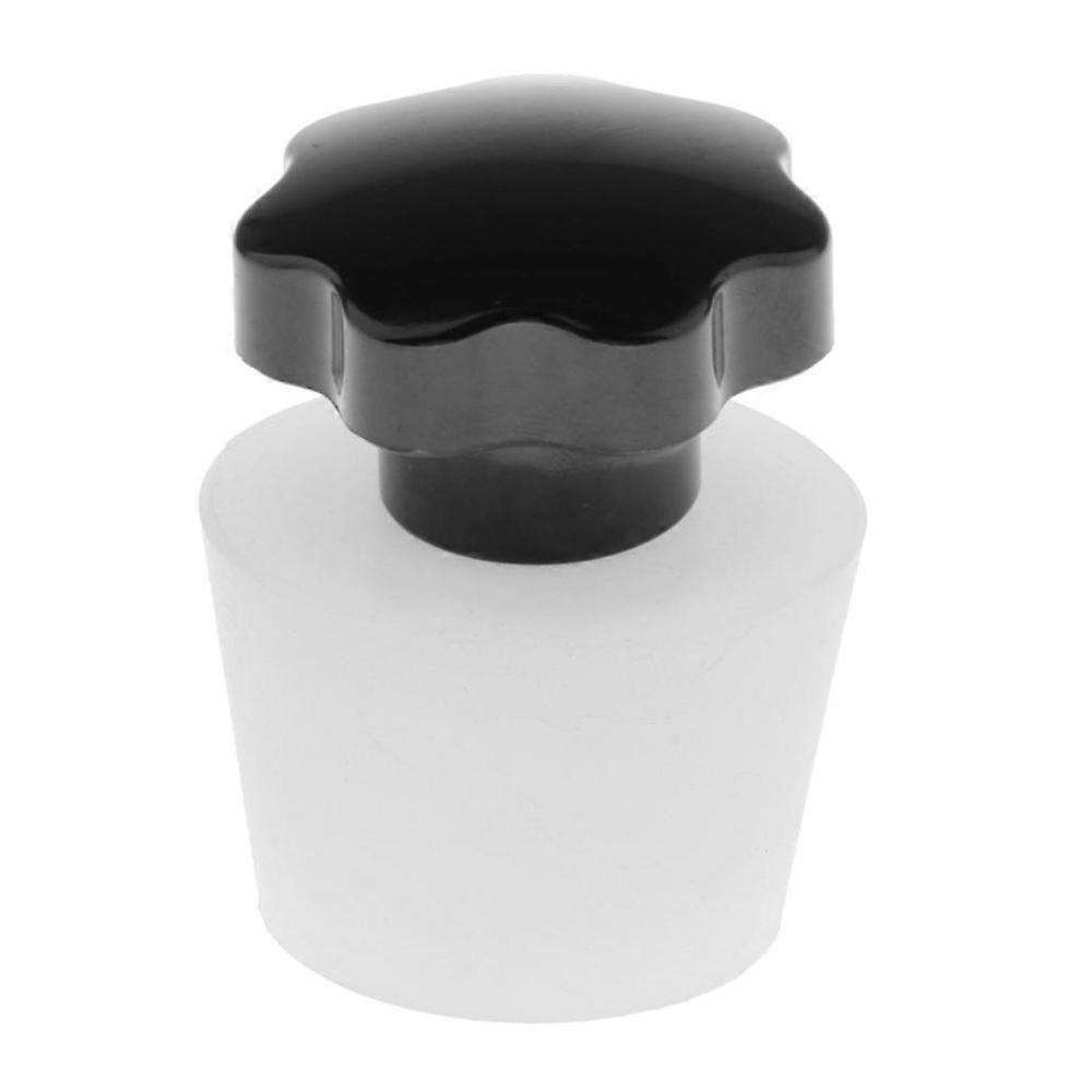Silicone Stopper With Handle For Pipe Sealing With Black Bakelite Handle 10