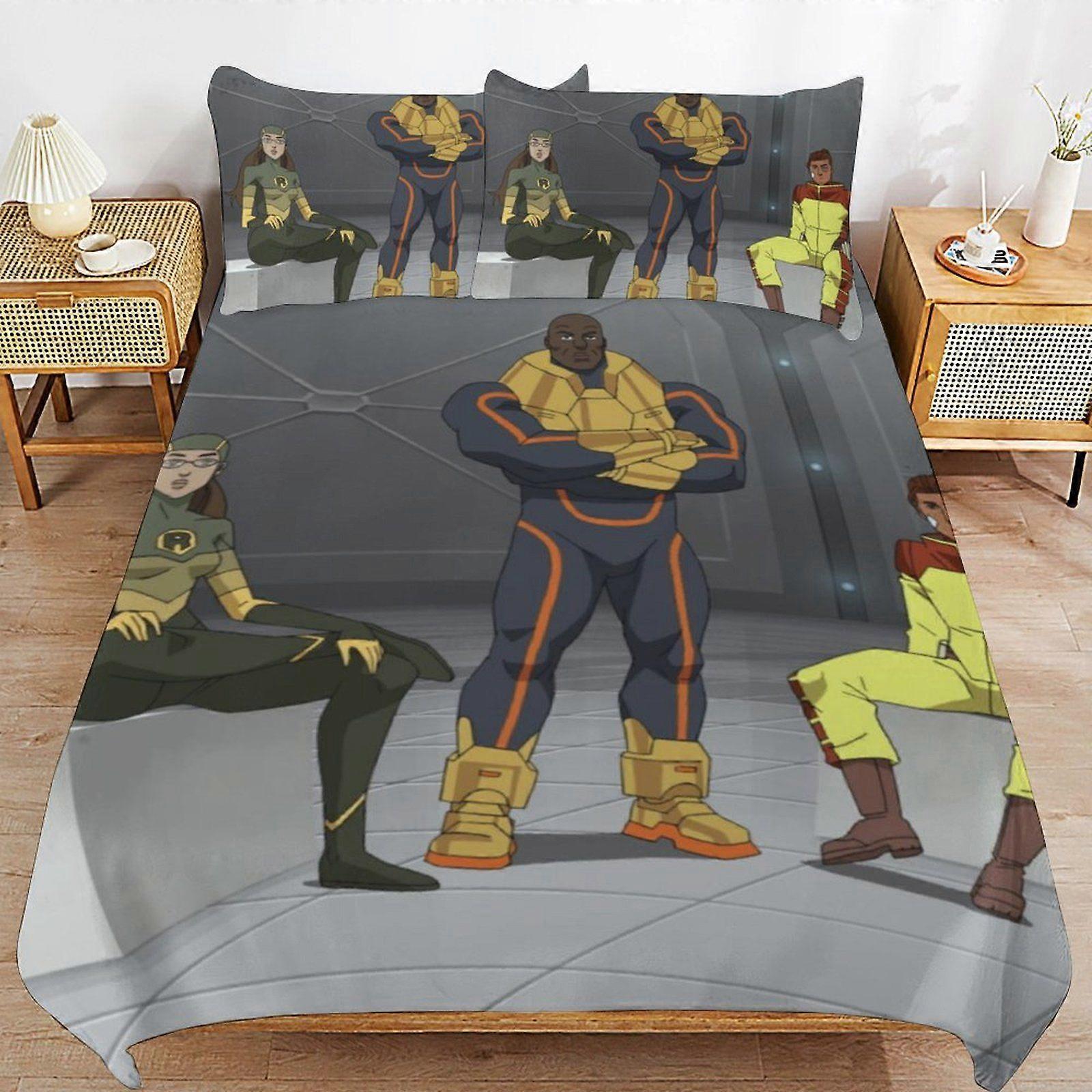 d441 Invincible Breathable Soft Surface Comfortable Texture Hotel Style Duvet Cover Sets with Zipper Closure b441