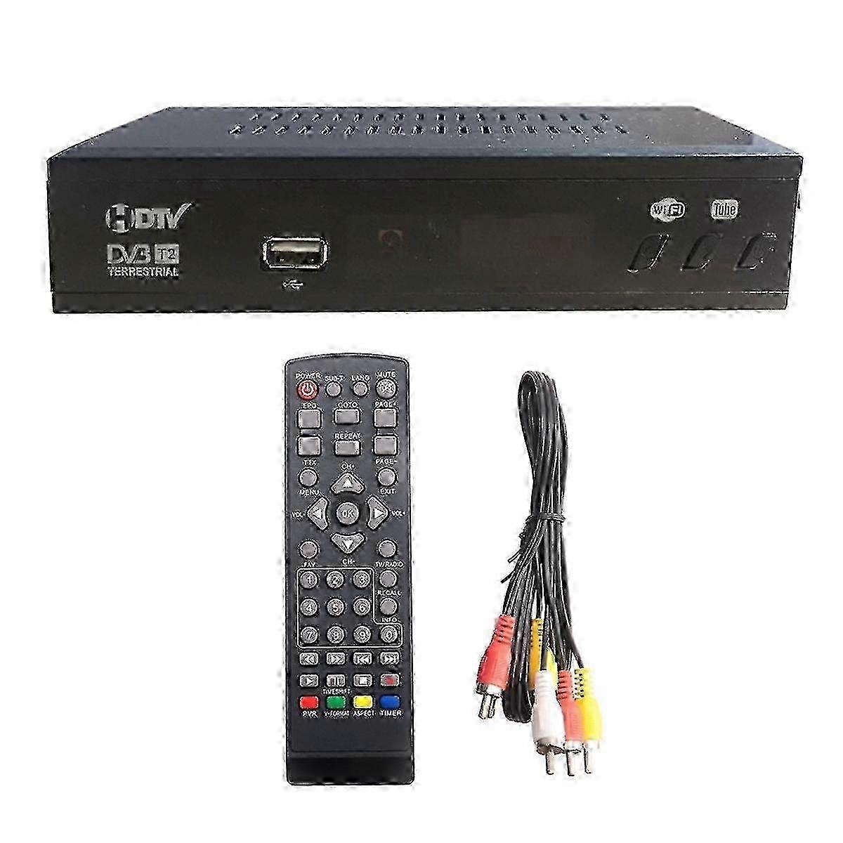 DVB T2 HEVC 265 Digital TV Tuner DVB-T2 265 1080P HD Decoder USB Terrestrial TV Receiver EPG Set To