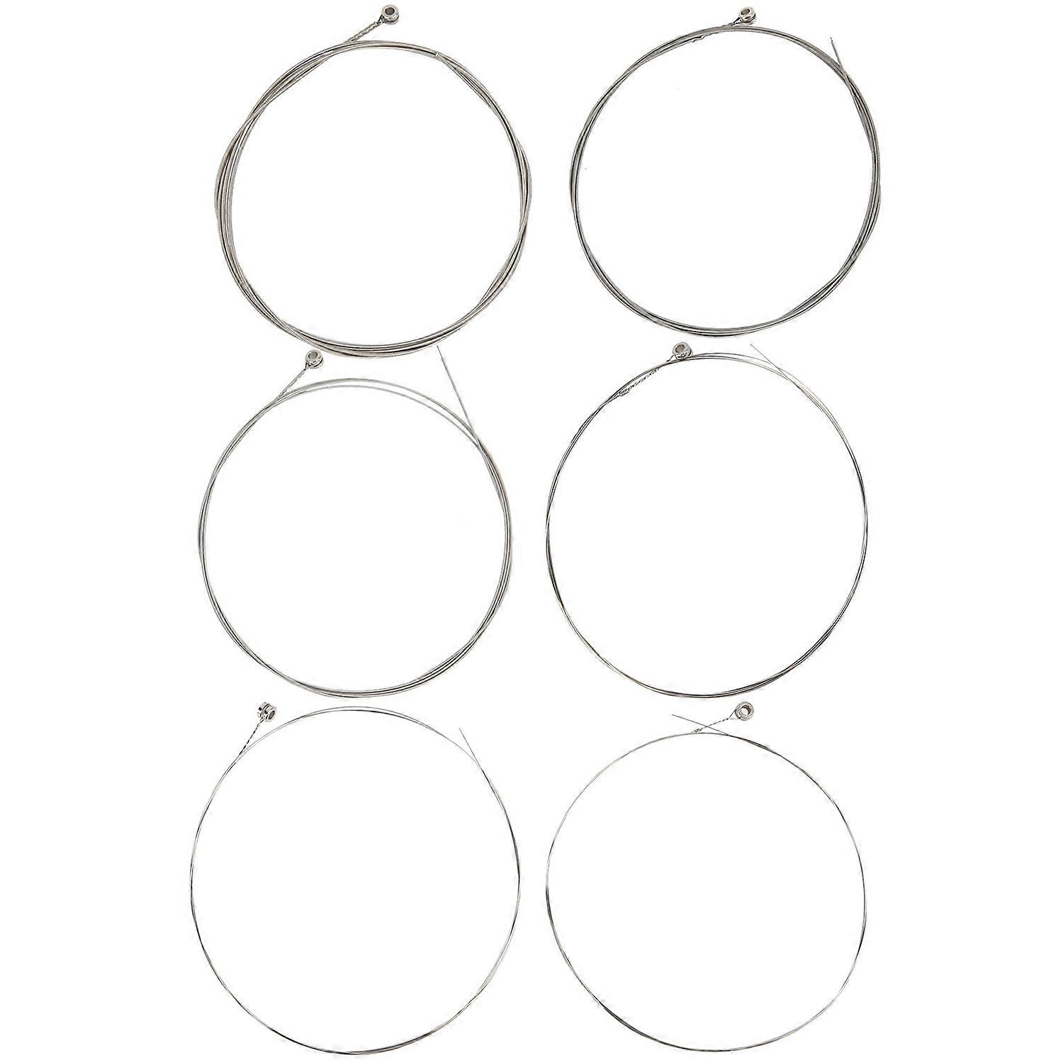 6Pcs Guitar String Tensile Resistance Alloy Wound Stringed Instrument Accessories ReplacementElectri