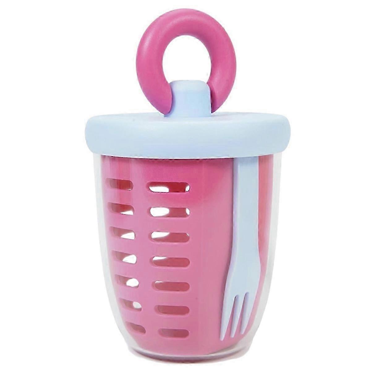 Fruit Salad Storage Cup with Lids and Fork, 22oz Fruit Cup Containers