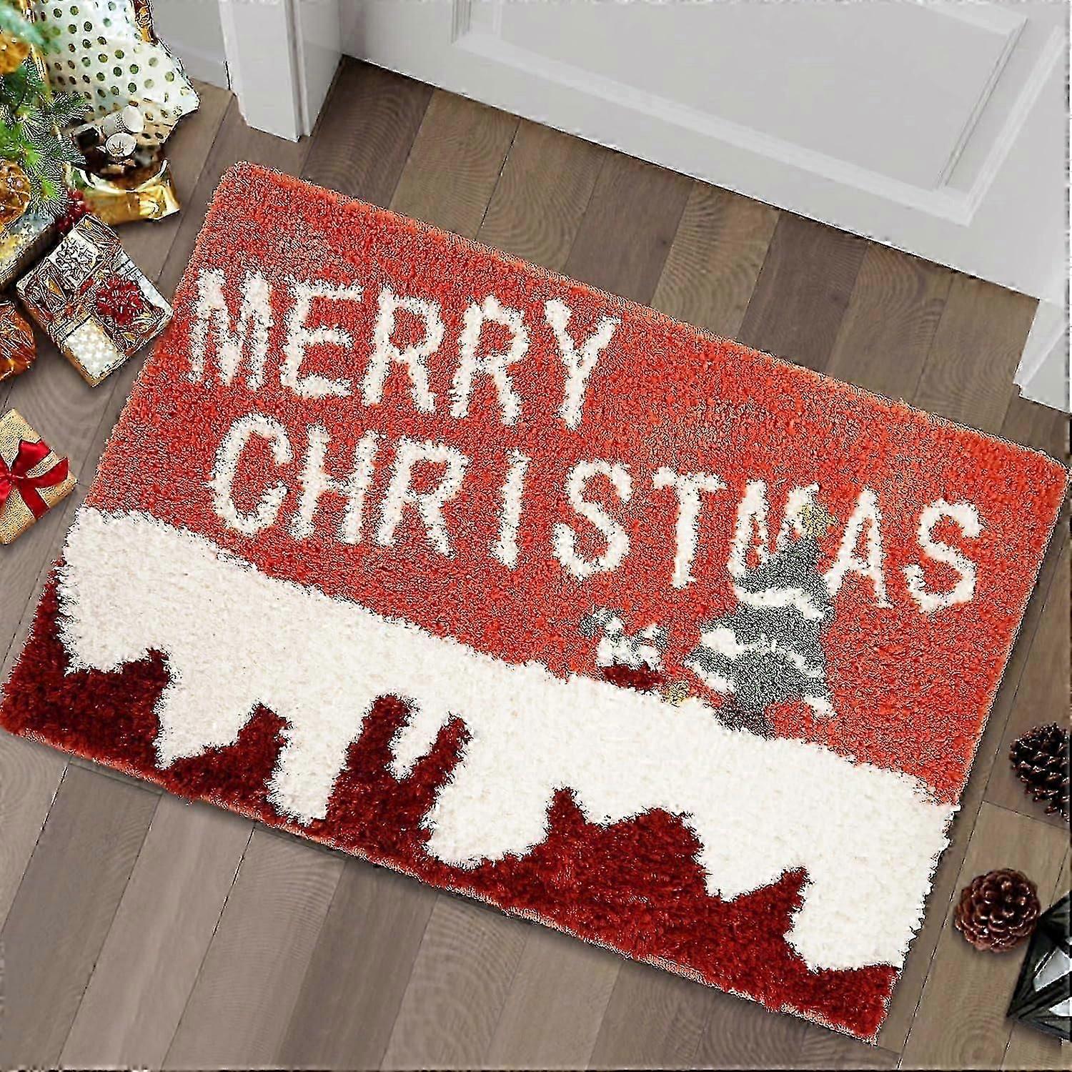 Christmas Rug Christmas Bathroom Rug Christmas Doormat Christmas Soft Carpet Christmas Decoration 32 x 20 Inch