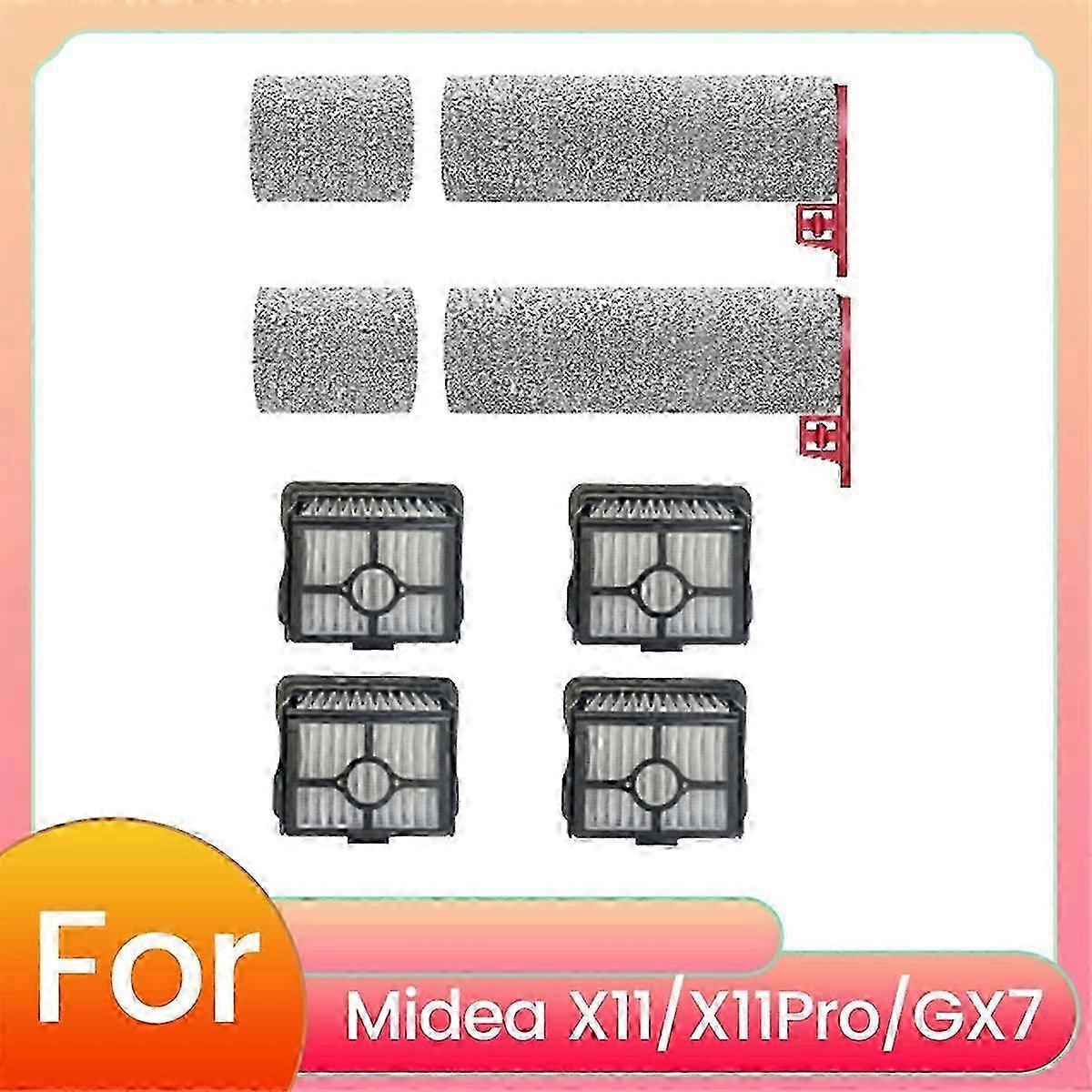 Roller Brush Filter for X11/X11Pro/GX7 Floor Scrubber: Segmented Roller Brush Filter Assembly