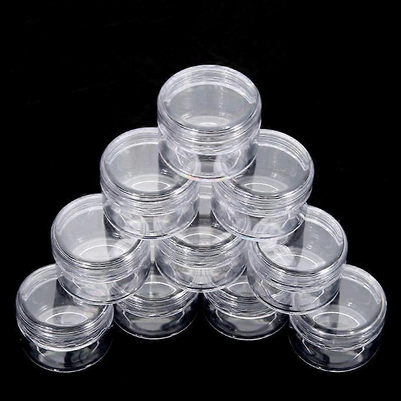 10X Clear Makeup Cosmetic Empty Jar Eyeshadow Face Cream Container Bottle