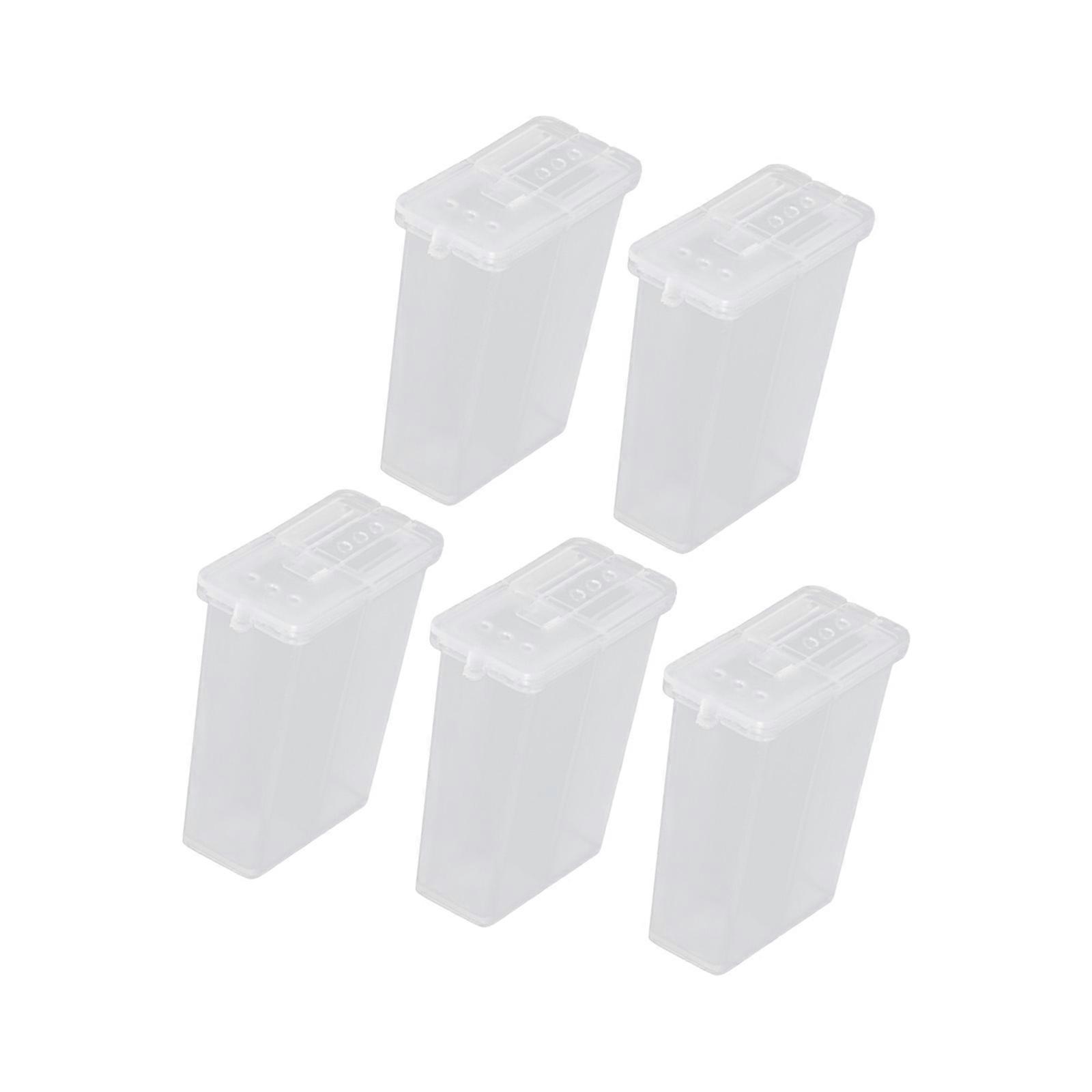 2 Sections Plastic Spice Organiser Practical Space Saving Design Seasoning Holder For Cooking Travel Essential Multicolor