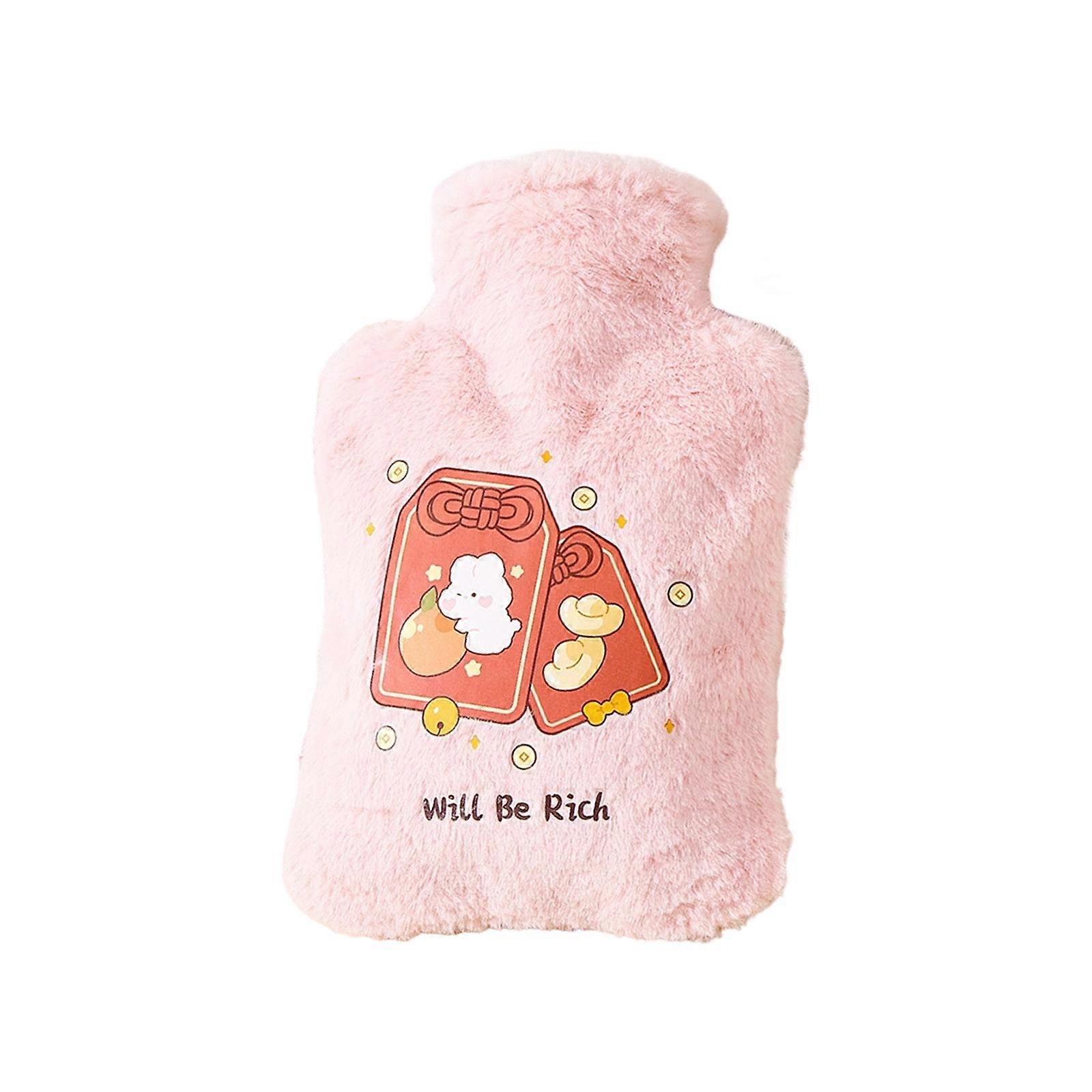 MultiPurpose Leak Proof Hot Water Bottle with Detachable Soft Plush Cover And Explosions Proof PVC For Home Winter Use  4 1