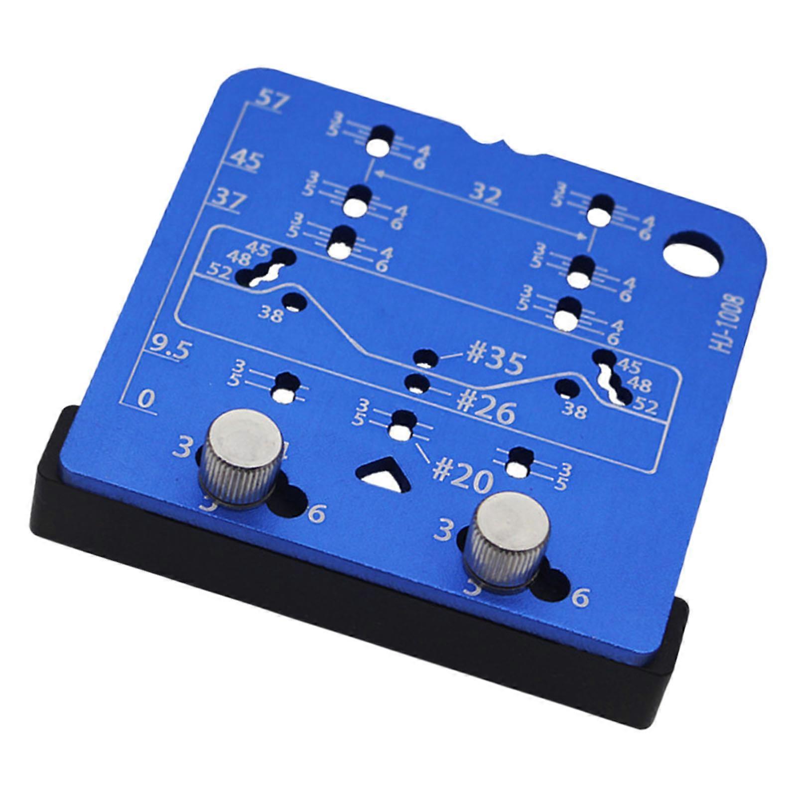 Heavy Duty Ergonomic 35mm/26mm Hinge Drill Guide Positioning Tool and Shelf Pin Jig for Professional Woodworking Use Multicolor