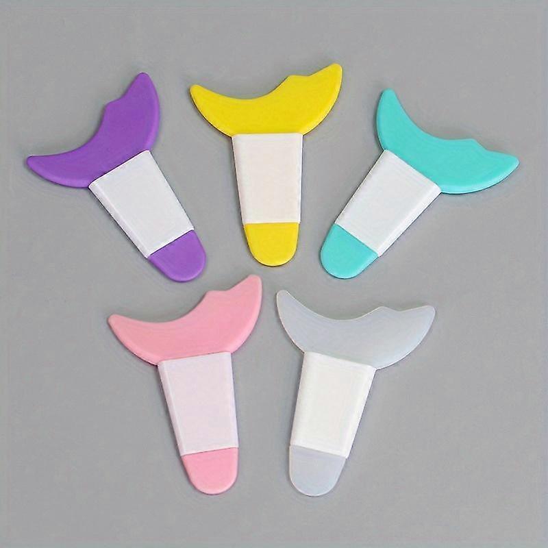 5pcs Eyelash Guard Tool for Beginners – Easy Eyeliner & Mascara Application - Makeup Assistant Crescent Moon Shaped Shield - Formaldehyde-Fr