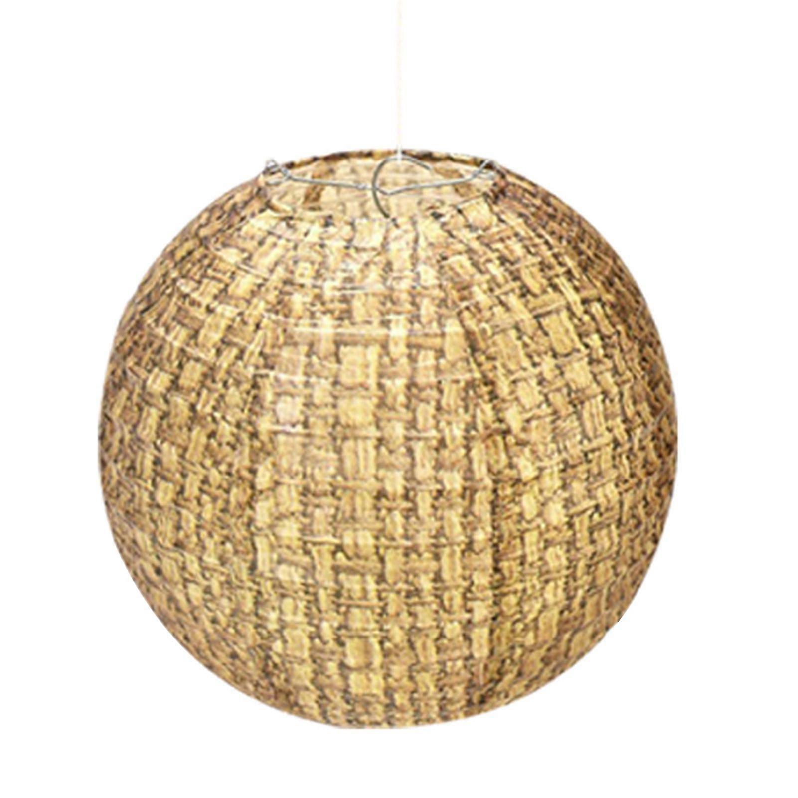 1/9Pcs Paper Lanterns Set Rustic Burlap Design Easy to Hang Handmade Hanging Lanterns Wedding Party Decorations