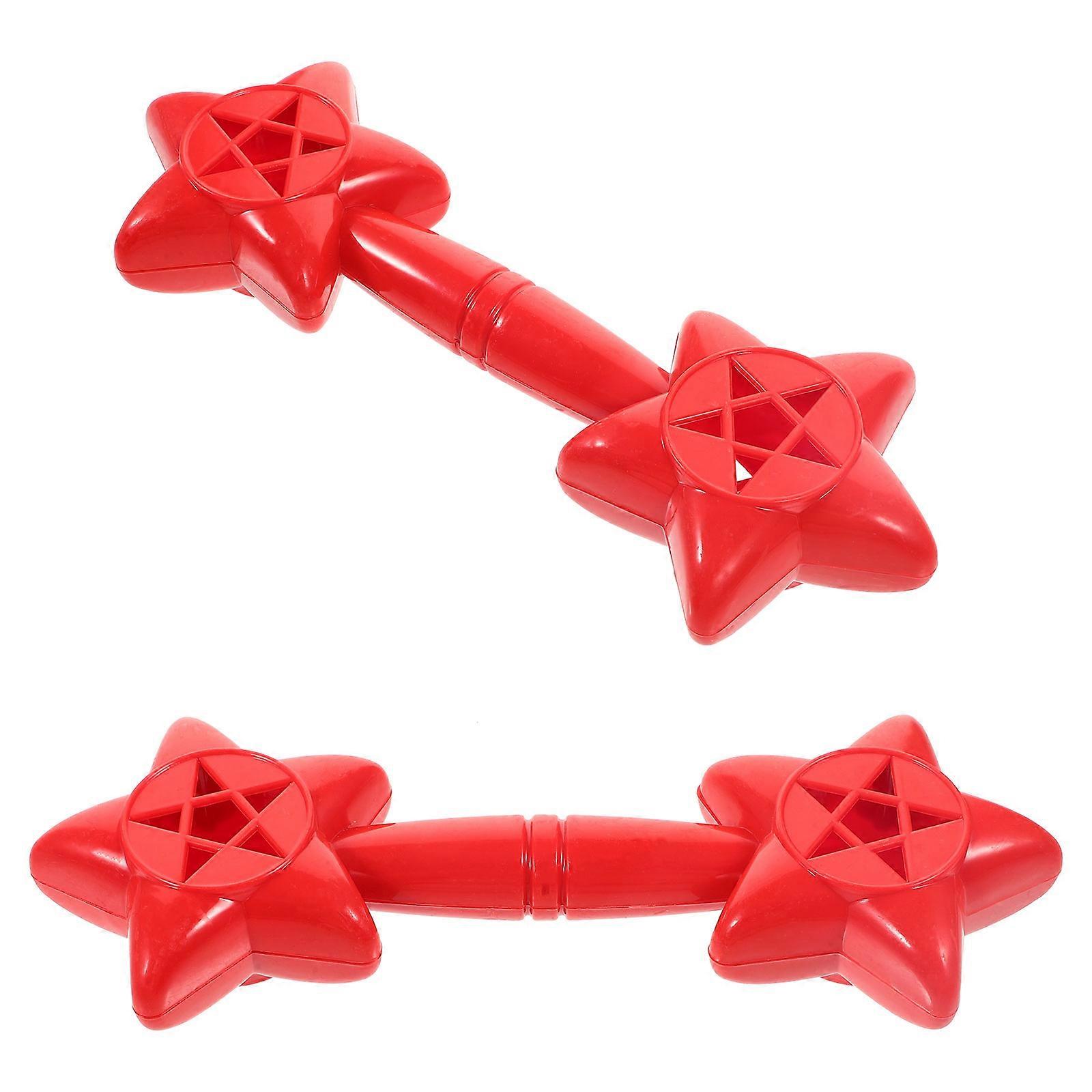 Children Interactive Plastic Dumbbells for Exercising 2Pcs Weights