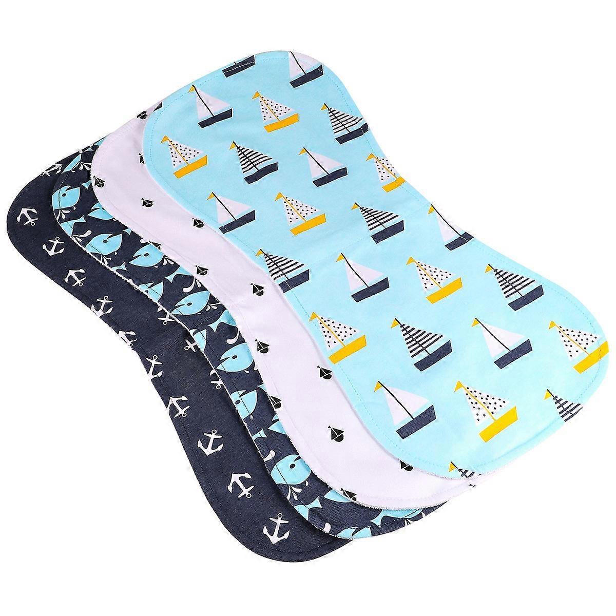 Baby Burp Cloths Feeding Towel for Baby Use 4Pcs Assorted Color Durable